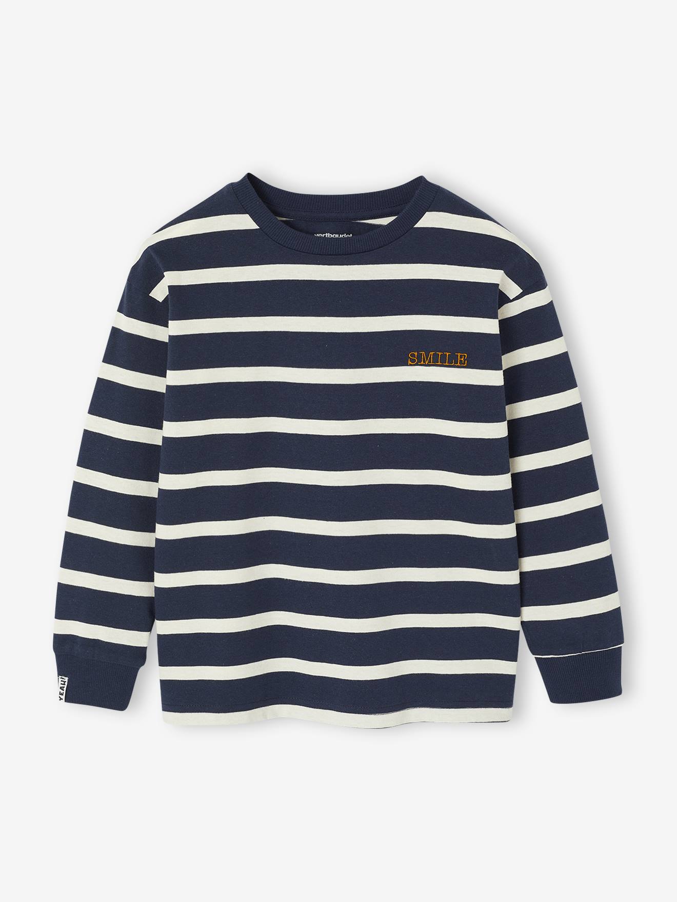 Jongens Meisjes Katoen Korte Mouw Gestreepte T-Shirts Kid Tee Leeftijd 4 T 5 6 7 8 9 10 11 12 Crew Neckline Shirt, Rood en Wit, 5-6 Jaren