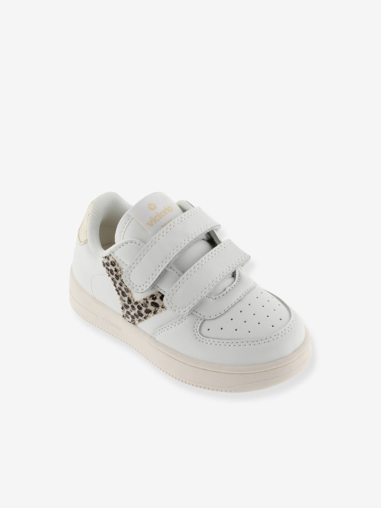 VICTORIA Tiempo Efecto sportbaskets met klittenband beige afbeelding