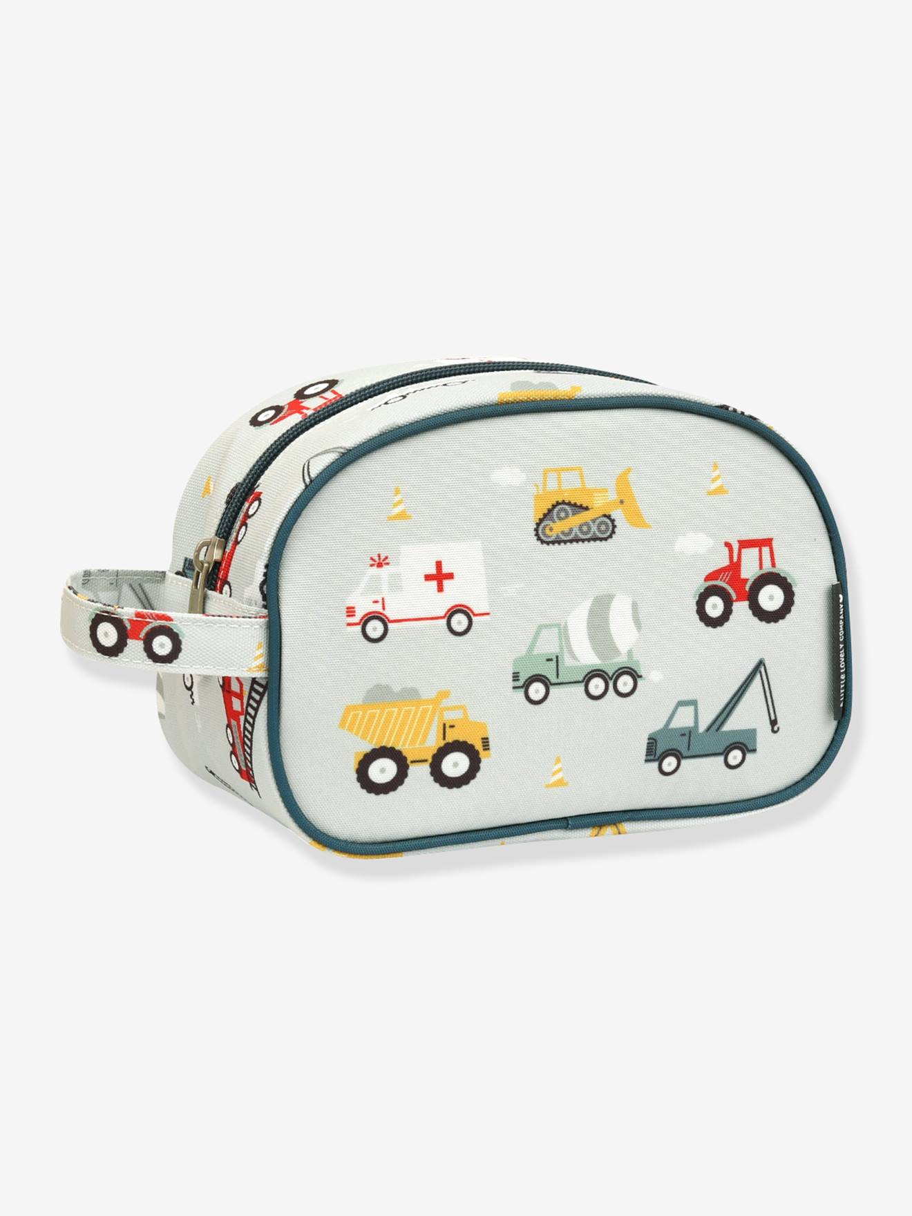 Etui voor jongens VOERTUIGEN A Little Lovely Company bleekblauw