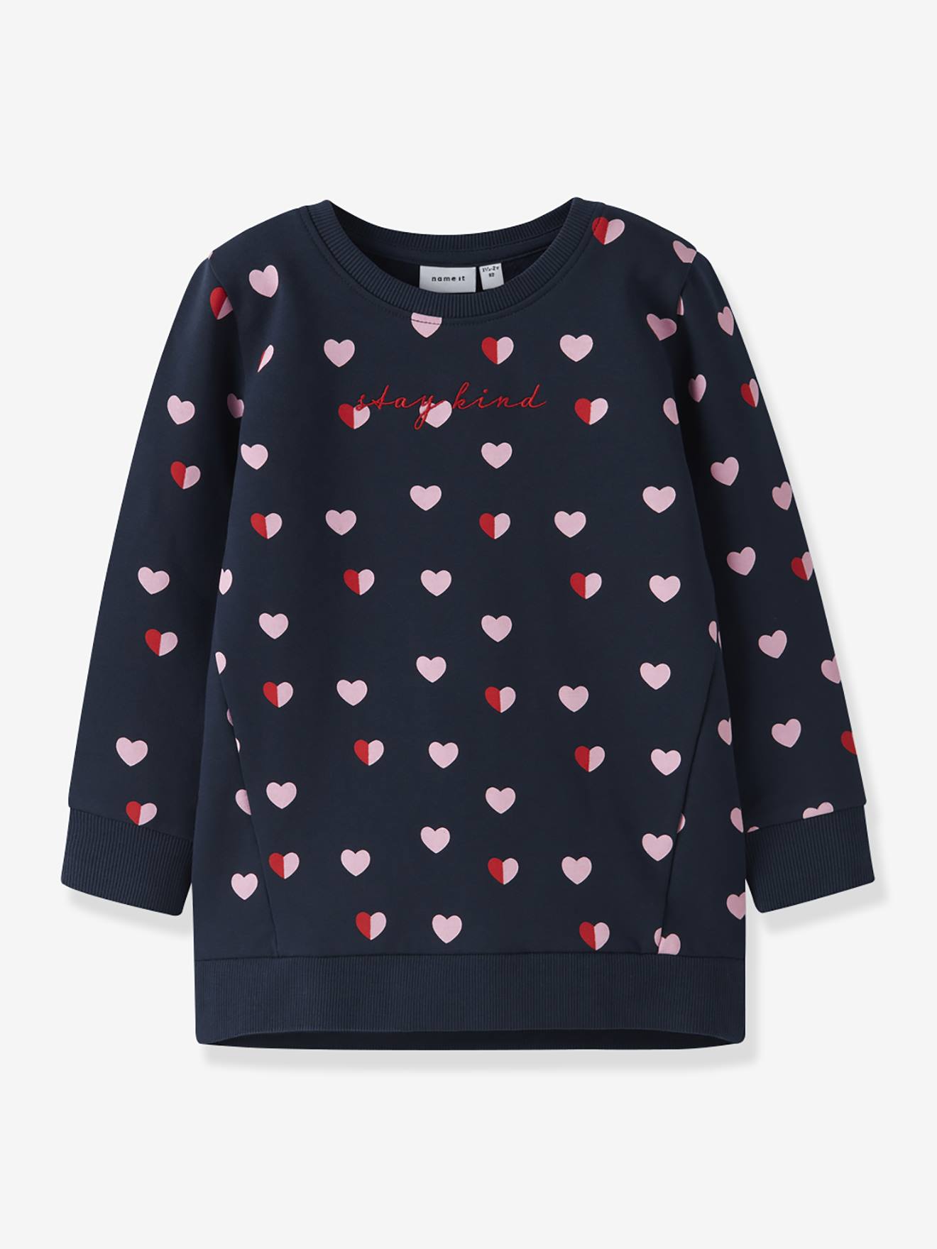 Tuniek sweater meisje NMFLIA NAME IT marineblauw afbeelding