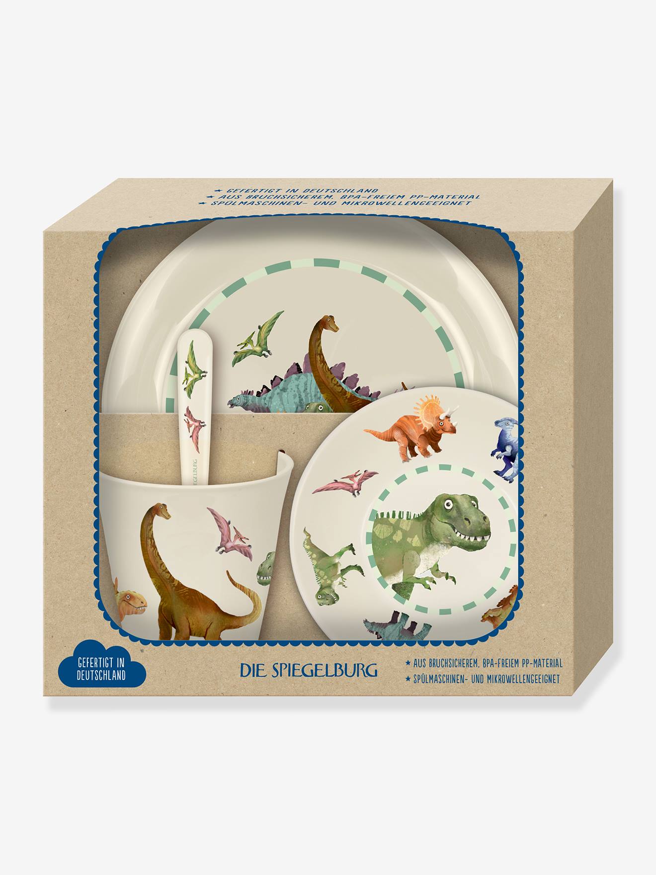Cadeauset babyvaatwerk DINO FRIENDS DIE SPIEGELBURG meerkleurig
