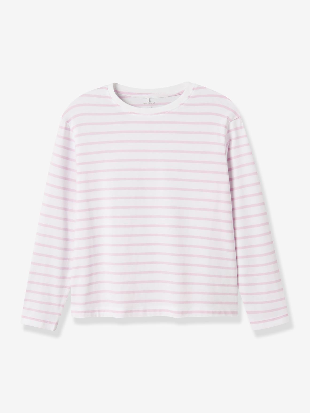 T-shirt voor meisjes met lange mouwen NKFLESLIE NAME IT rozen afbeelding