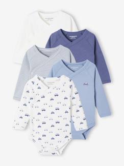 Baby-Body-Set van 5 body's met opening voor pasgeborenen