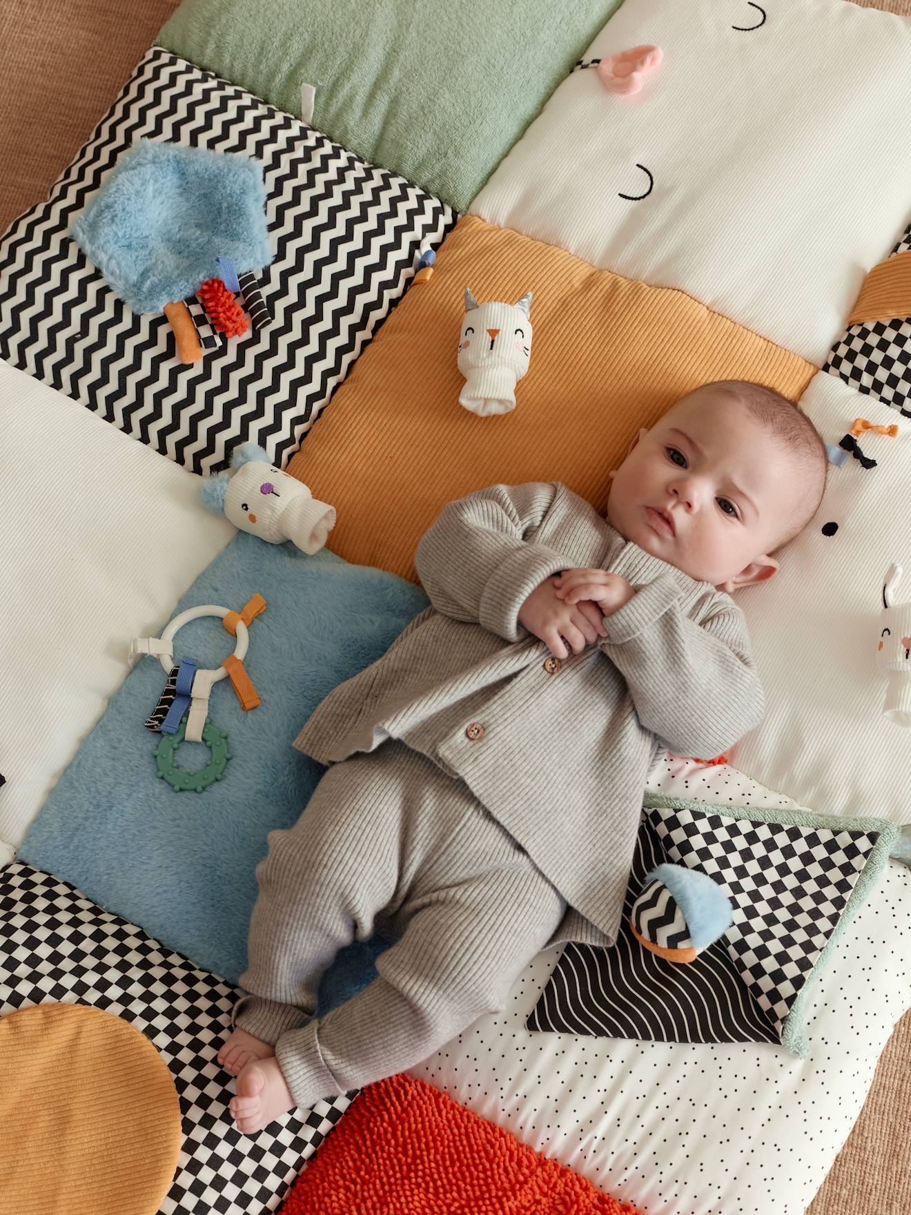 Zacht speelkleed CROQUE LA VIE meerkleurig afbeelding