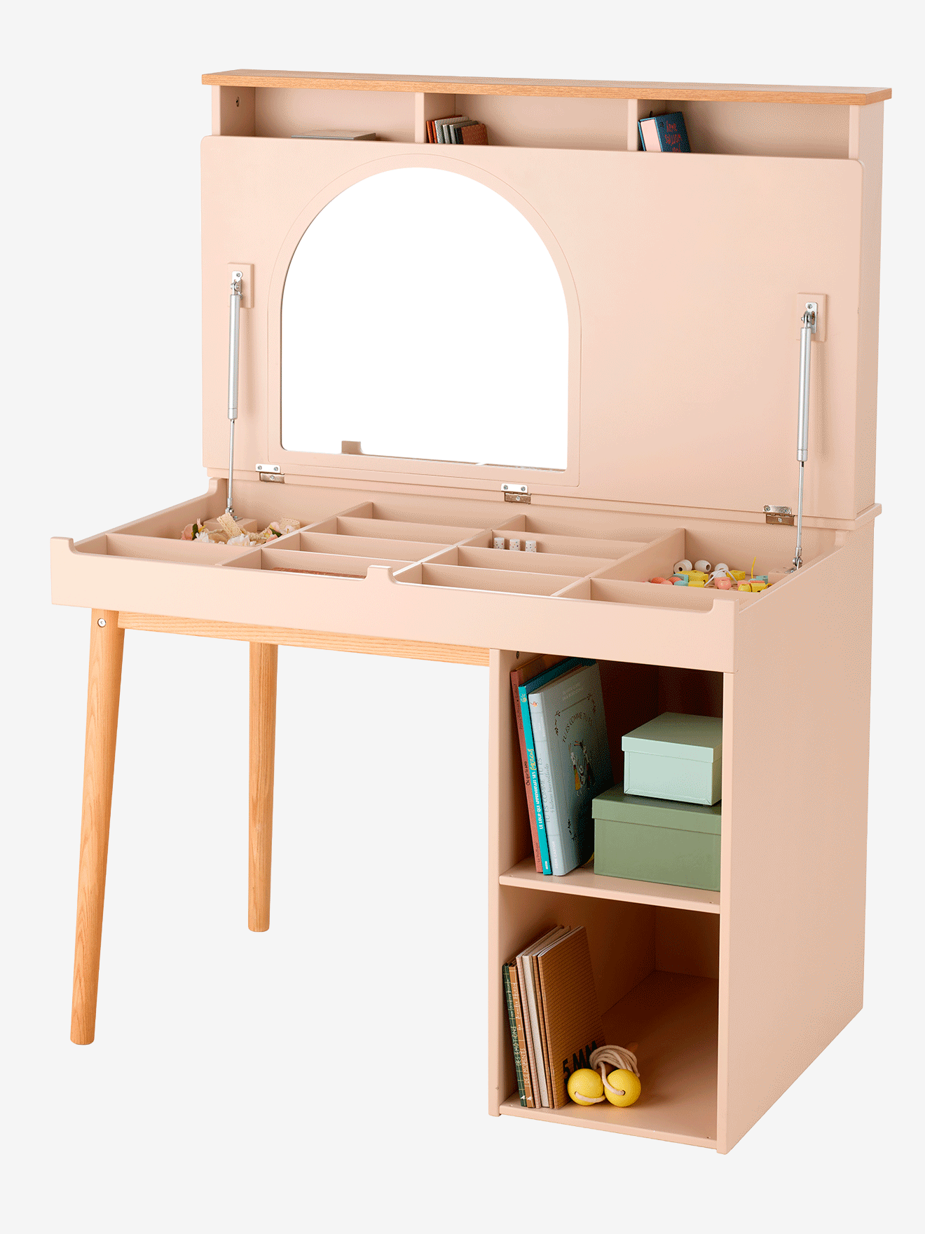 Bureau-kaptafel voor kinderen BLUSH lichtroze afbeelding