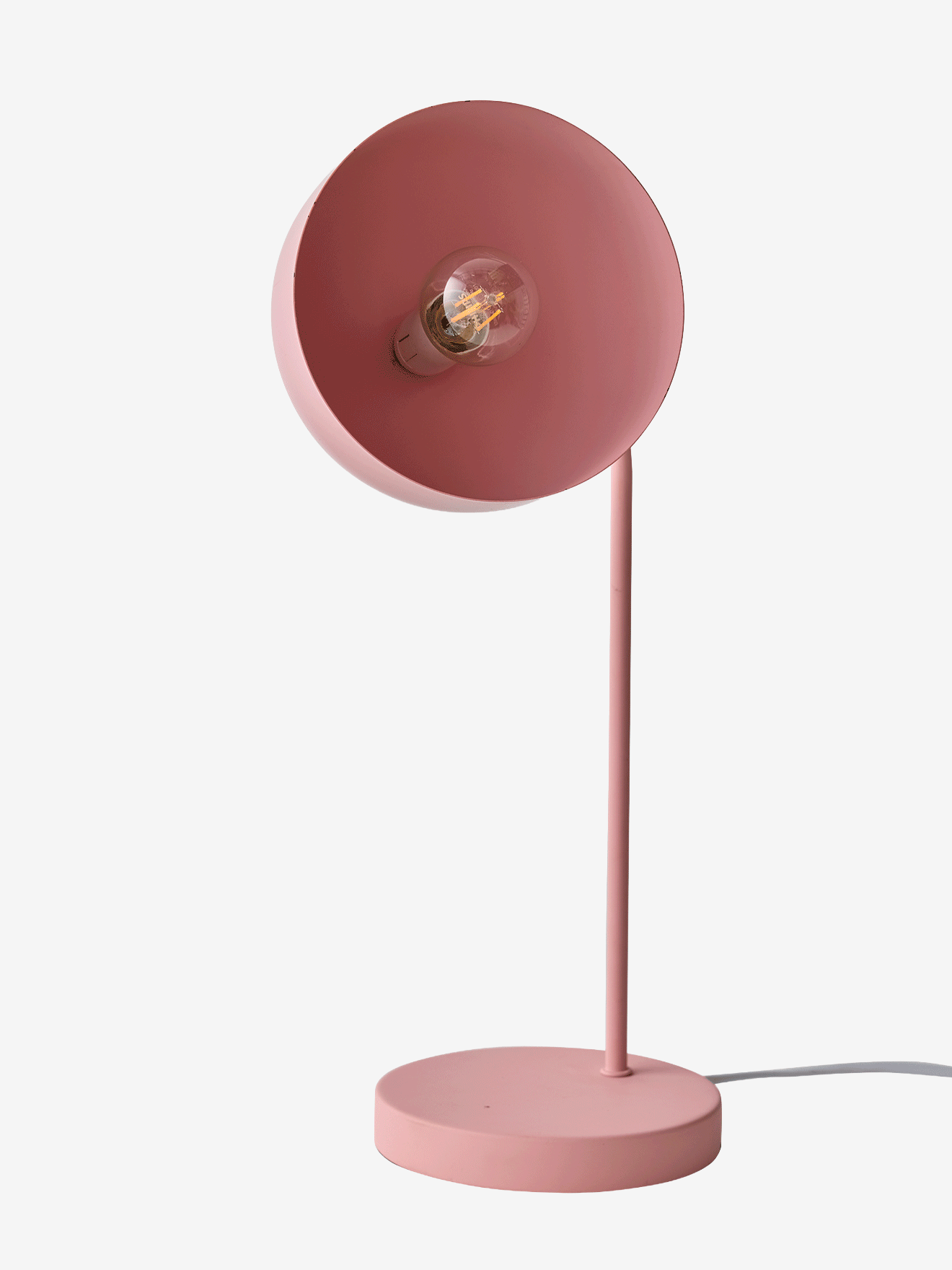 Tafellamp van tweekleurig metaal rozen afbeelding