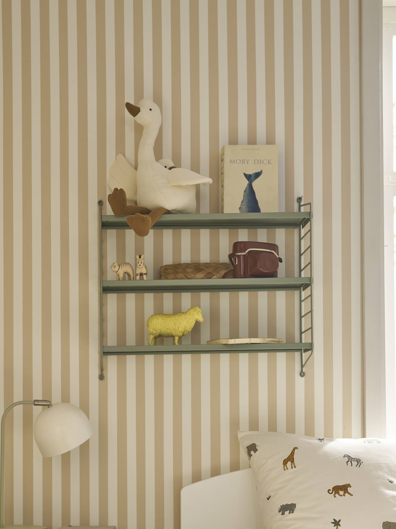 Filaire wandrek van metaal groen