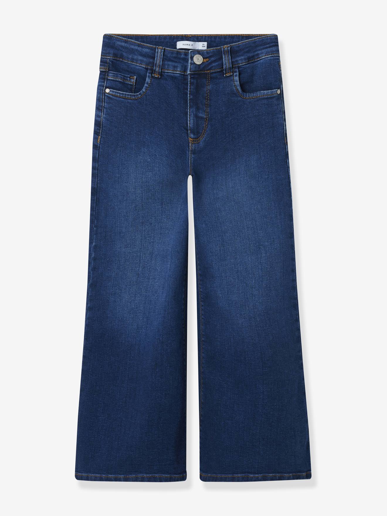 Meisjeskleding blauwzwart denim