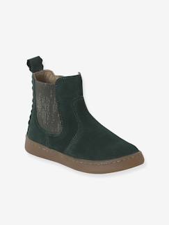 Schoenen-Meisje shoenen 23-38-Boots, laarsjes- Leren meisjeslaarzen