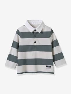 Baby-T-shirt, souspull-T-shirt-Baby polo rugby biologisch katoen CYRILLUS