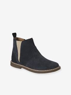 Schoenen-Meisje shoenen 23-38-Elastische leren boots voor kinderen