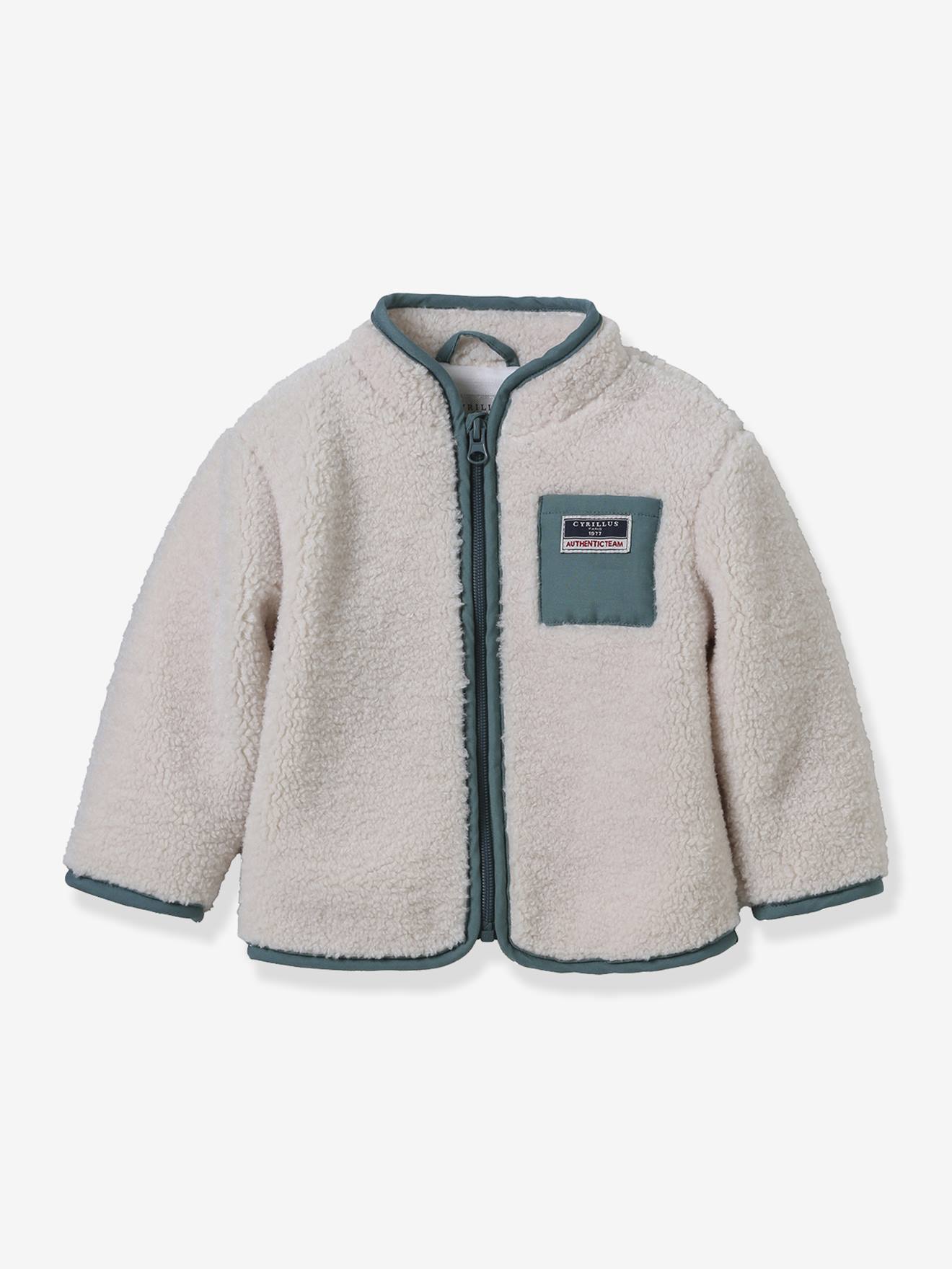 Vestje in sherpa baby CYRILLUS ecru afbeelding