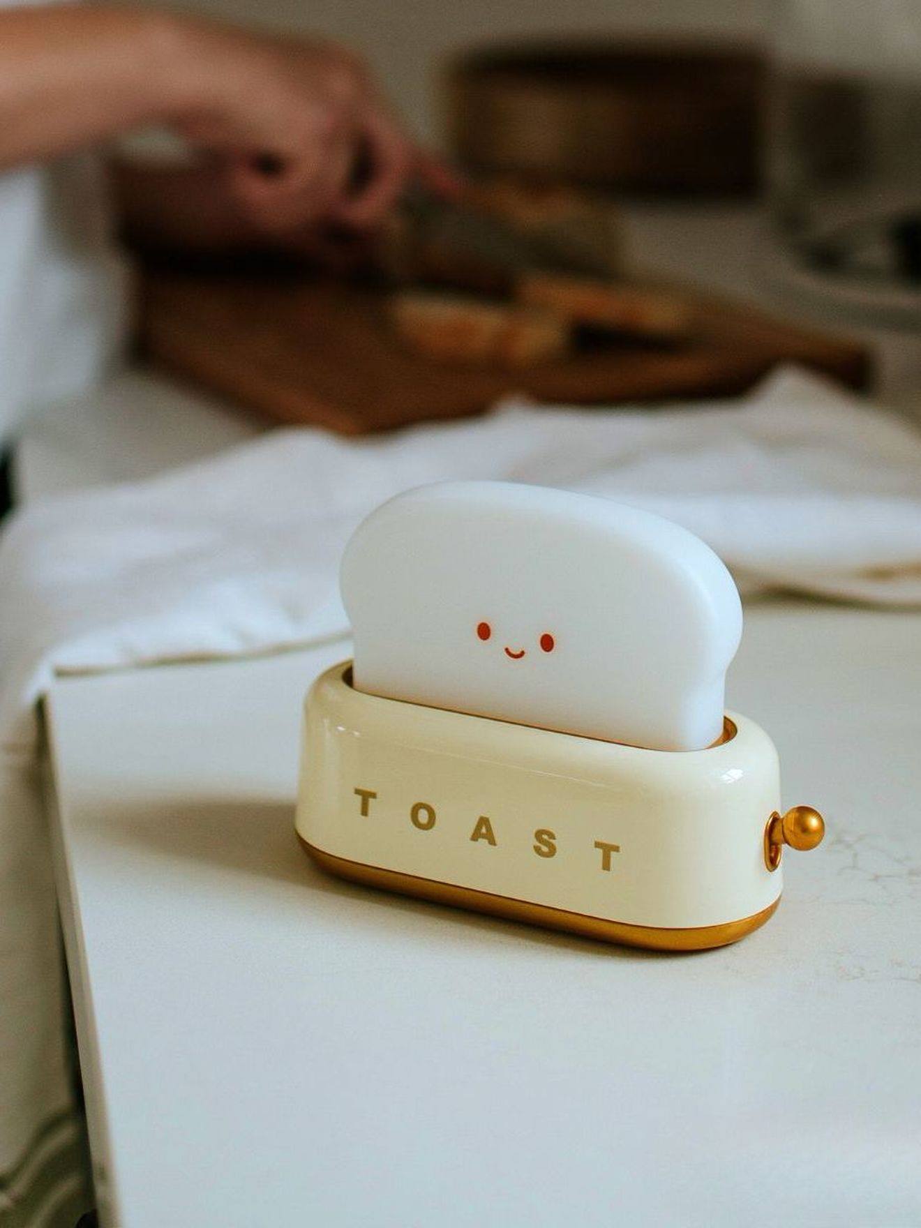 Oplaadbaar nachtlampje Toast geel