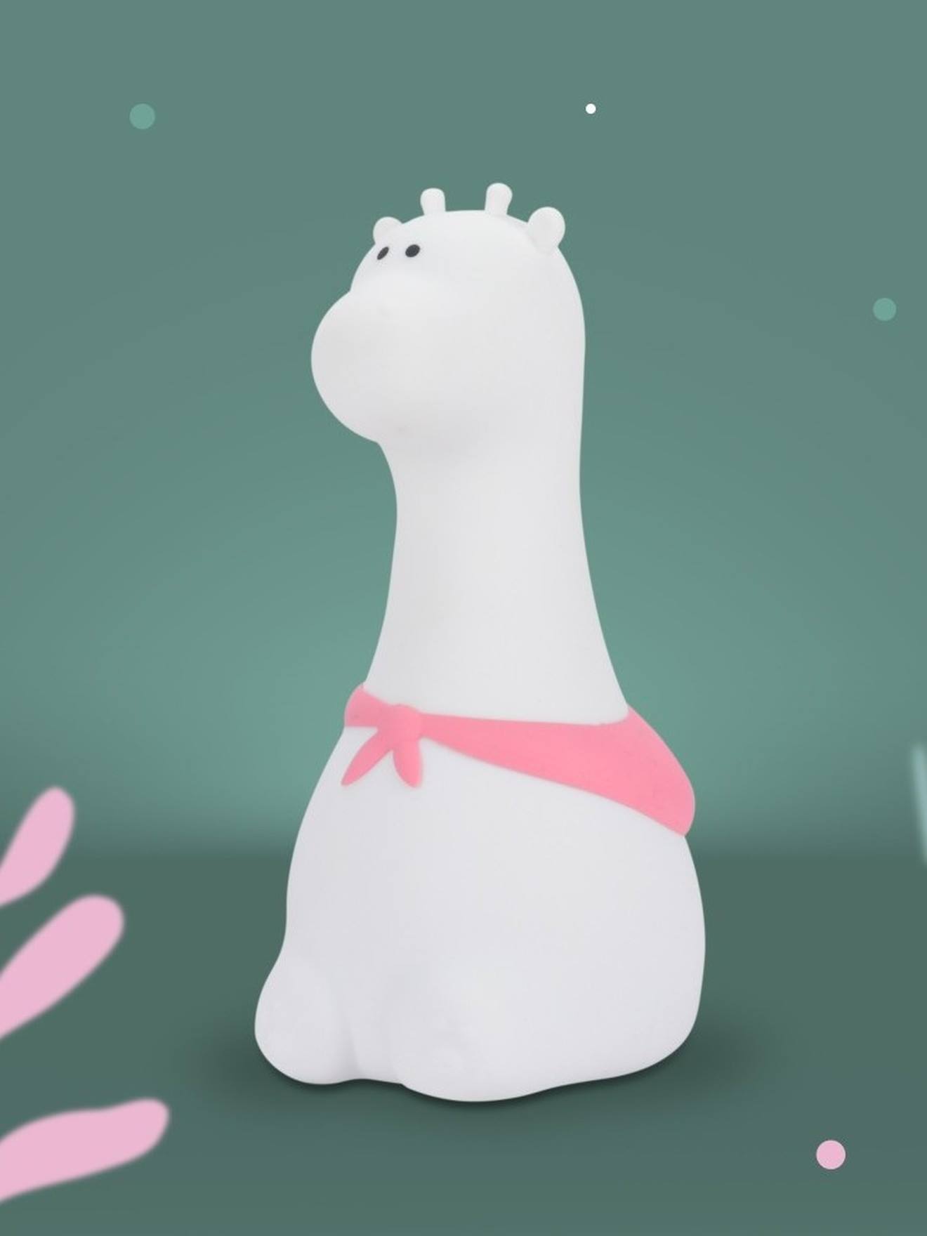 Oplaadbaar nachtlampje giraffe wit