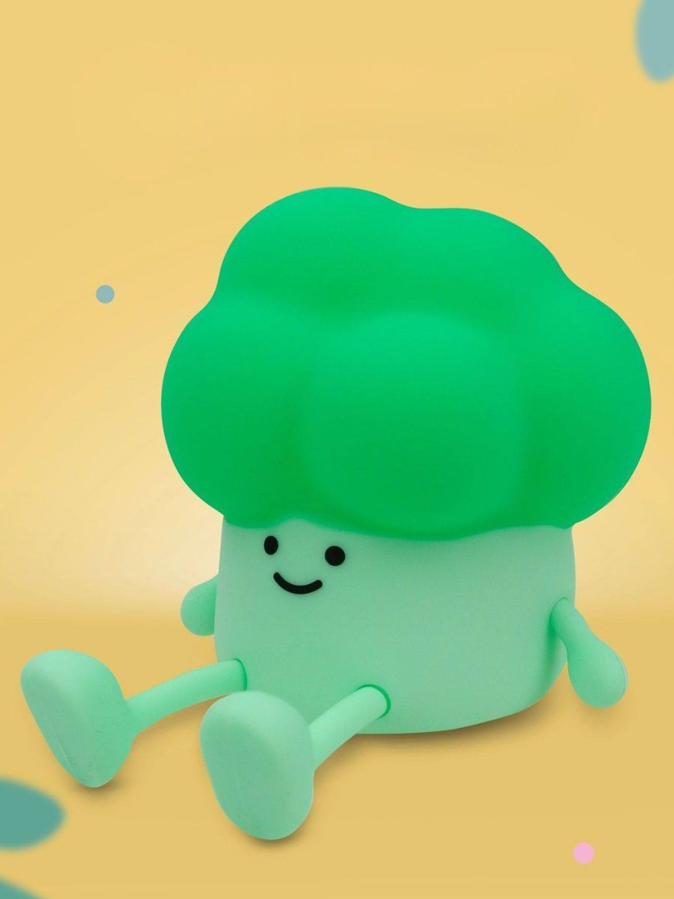 Oplaadbaar nachtlampje broccoli groen