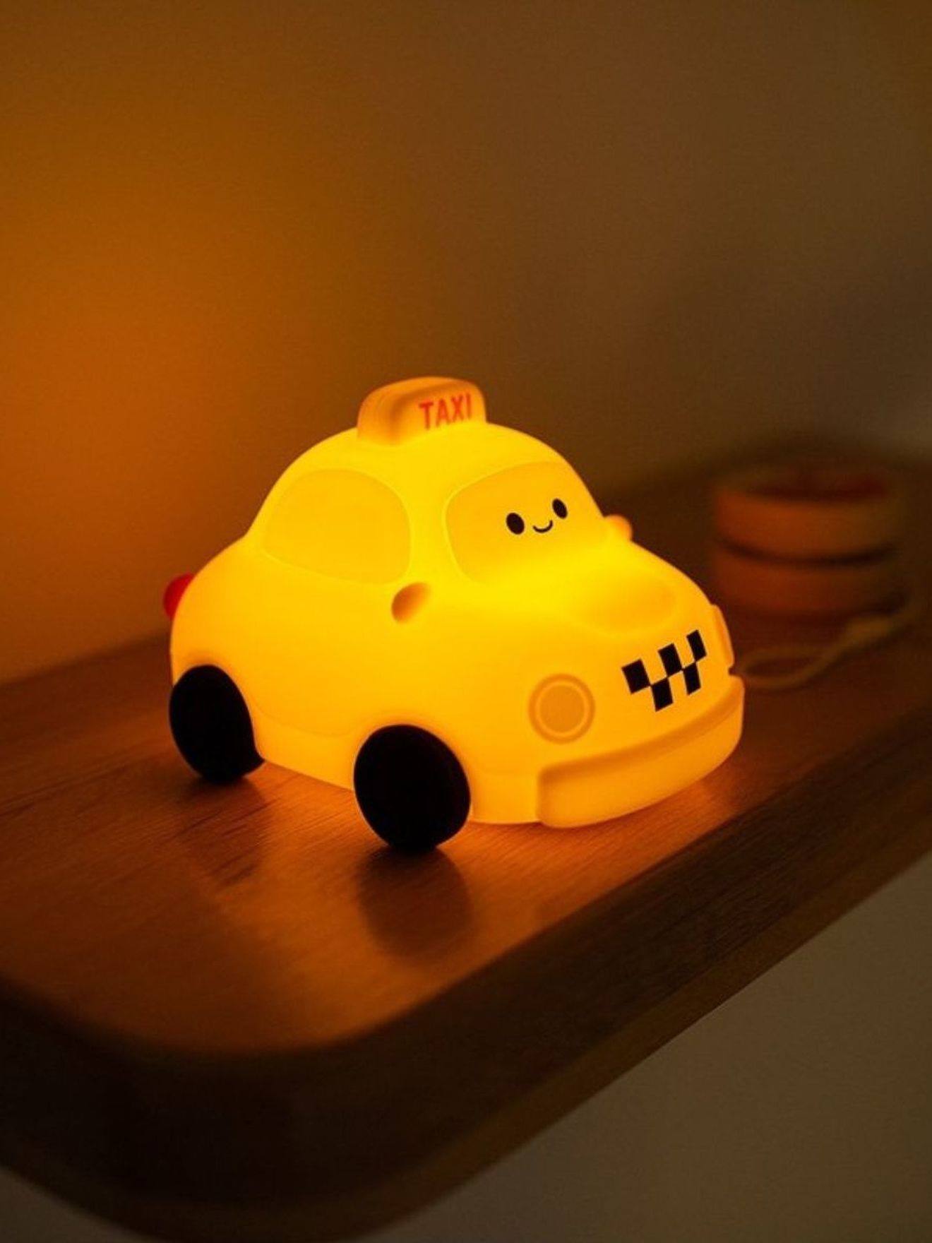 Oplaadbaar nachtlampje Taxi geel