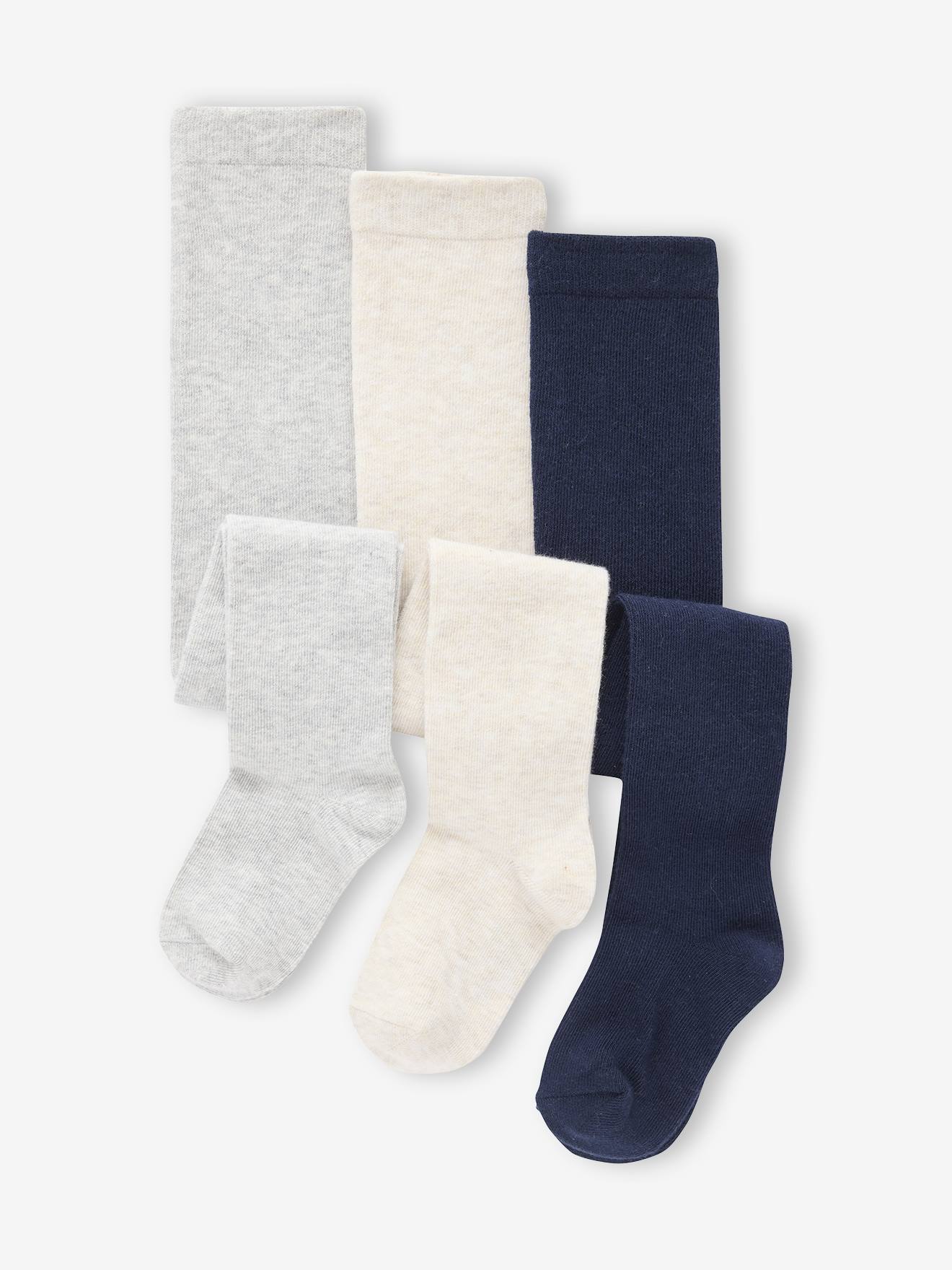 3 paar tricot maillots voor baby's beige afbeelding