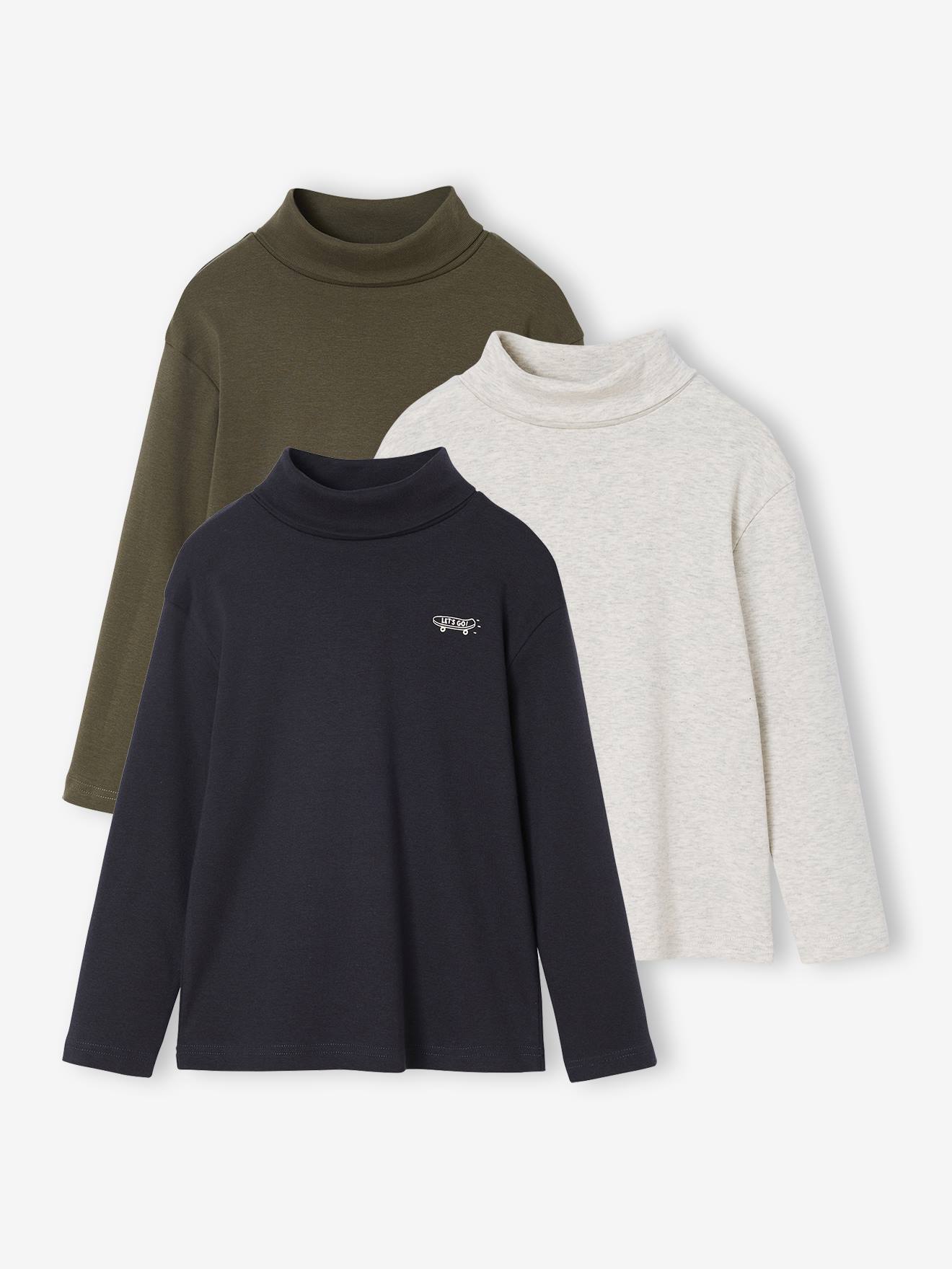 Set van 3 ondershirts. kaki afbeelding