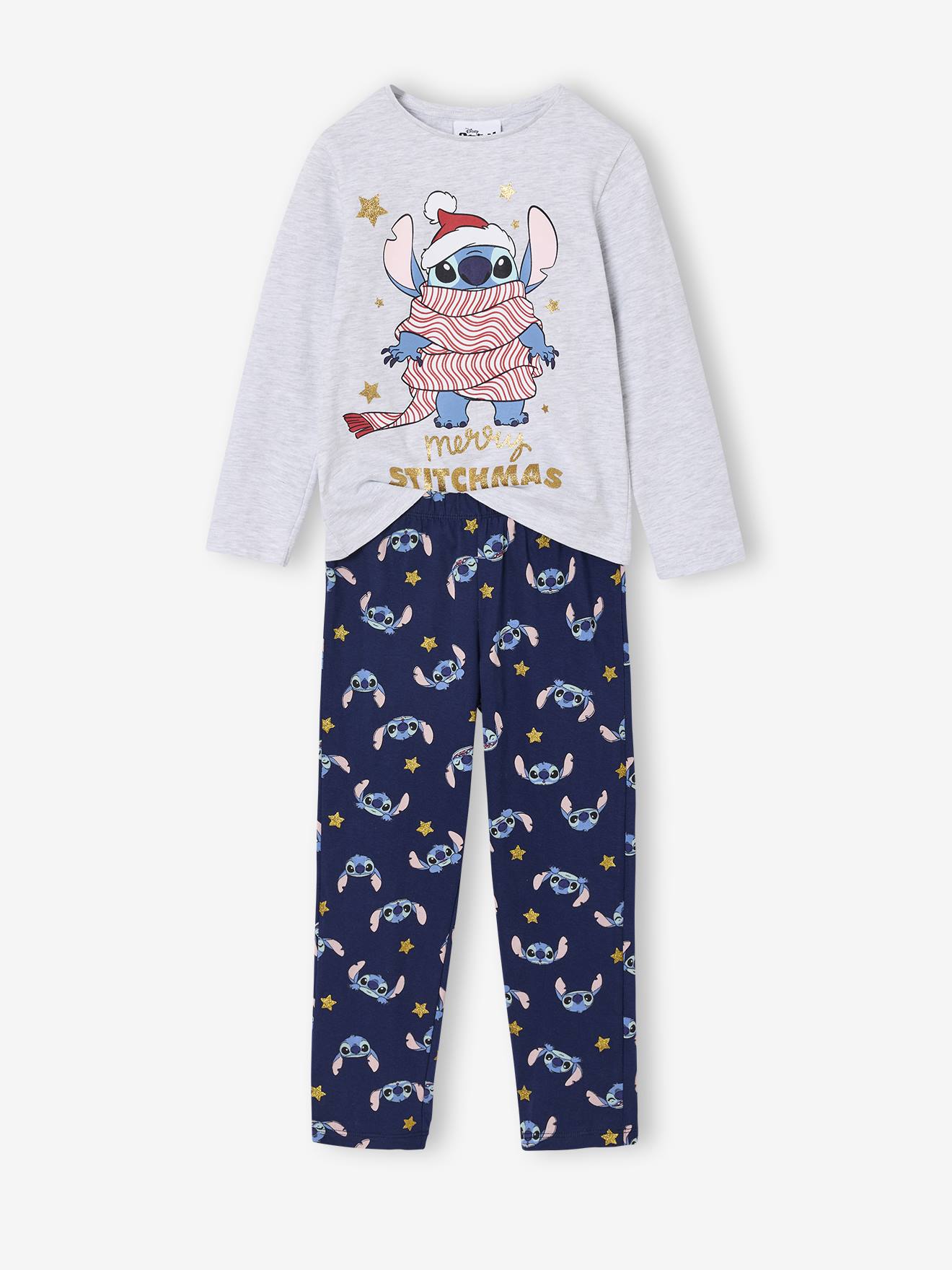 Kerstpyjama voor meisjes Disney LILO & STITCH marineblauw