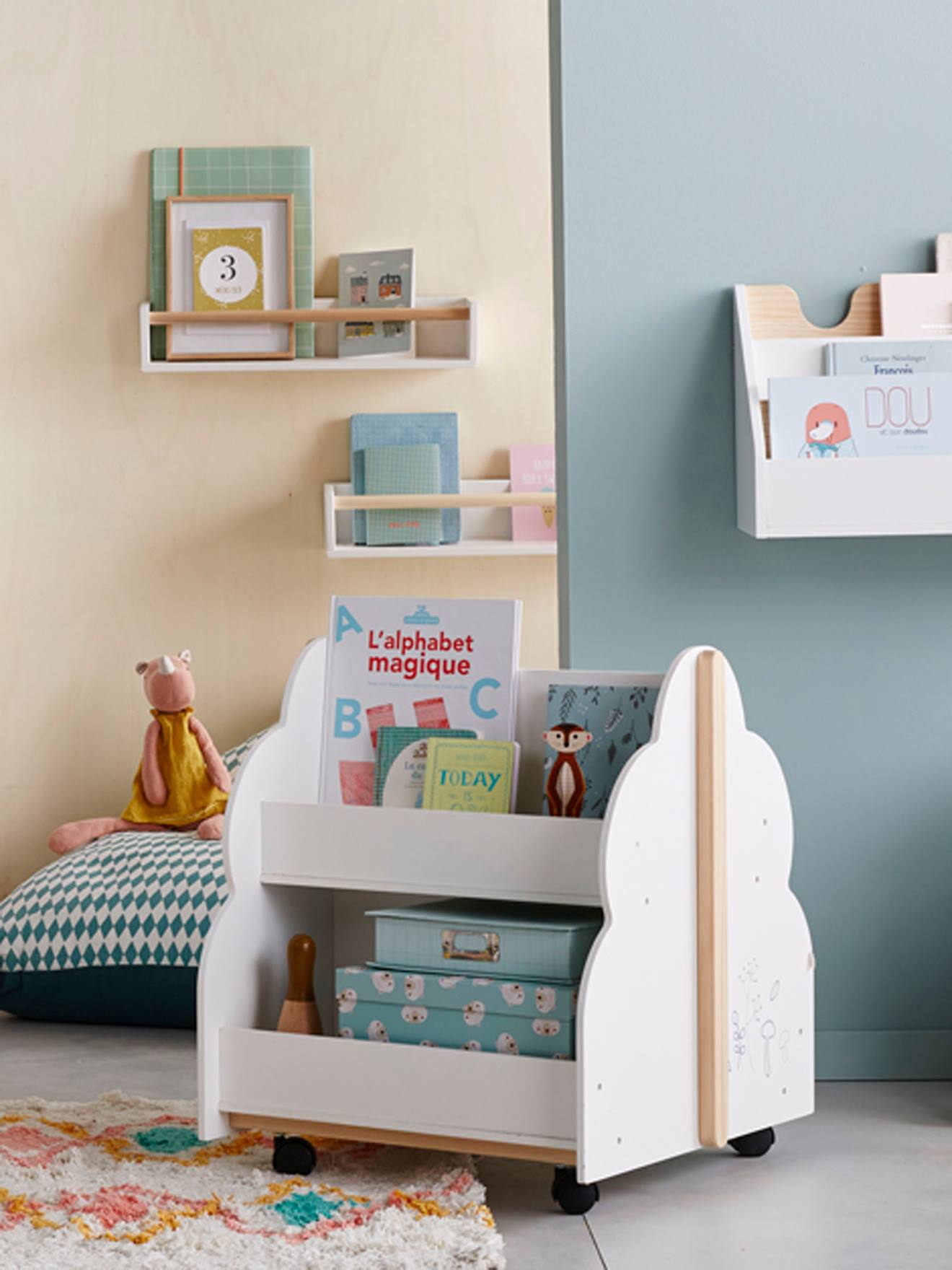 Boekenkast Nuage wit wit