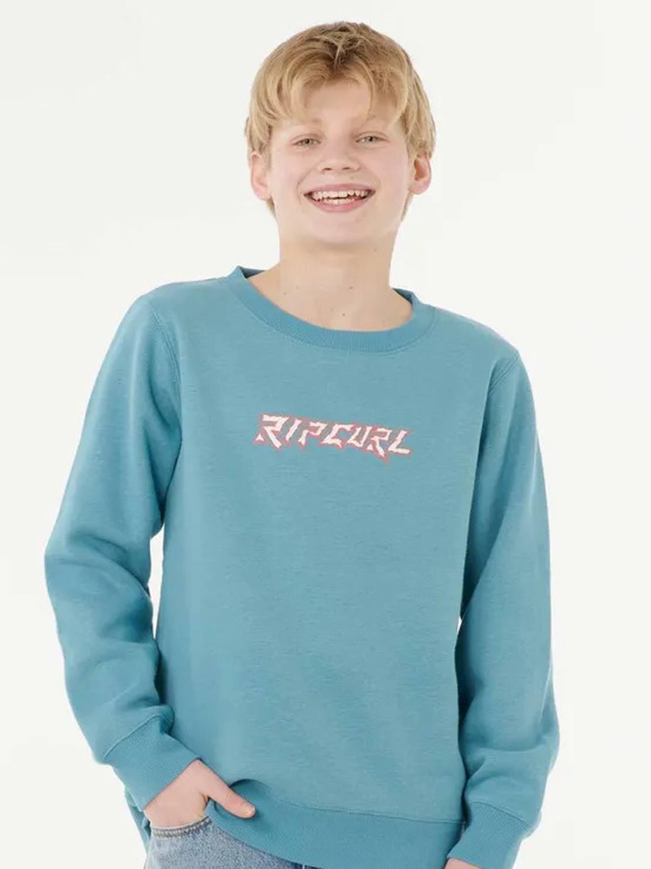 Tropic Daze sweater met ronde hals voor kinderen RIP CURL hemelsblauw