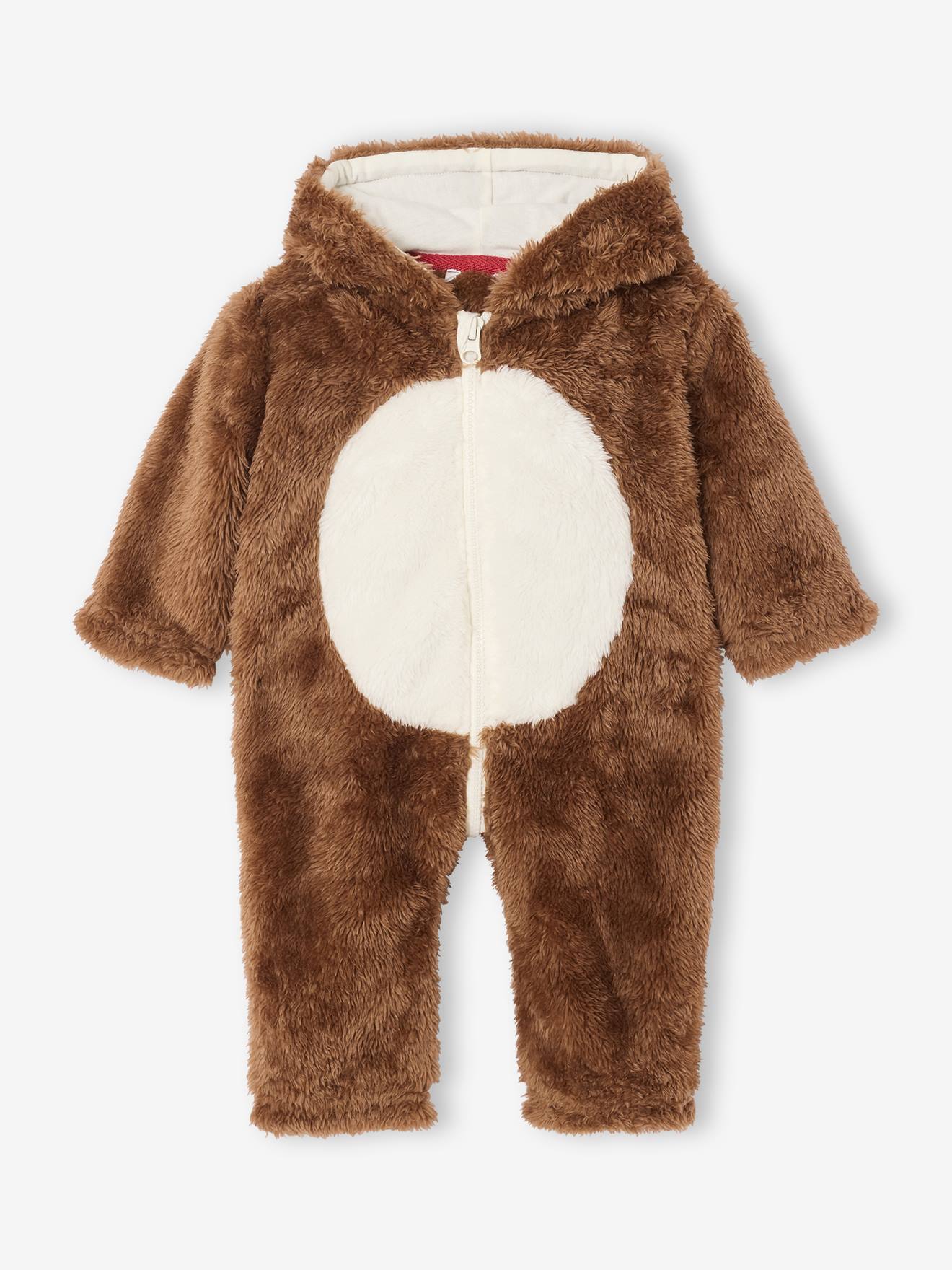 Onesie voor pasgeborenen rendier pecannoot afbeelding