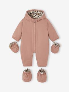 Baby-Babypakje geboorte gevoerd met imitatie luipaardbont
