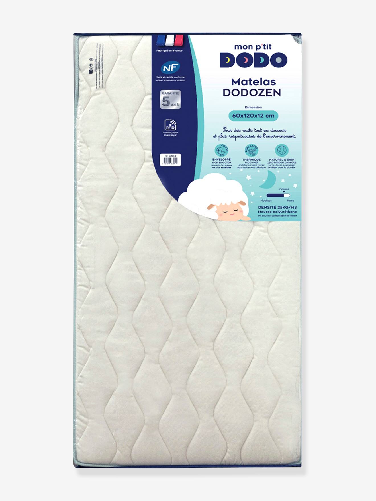 Babymatras Biododo DODO wit afbeelding