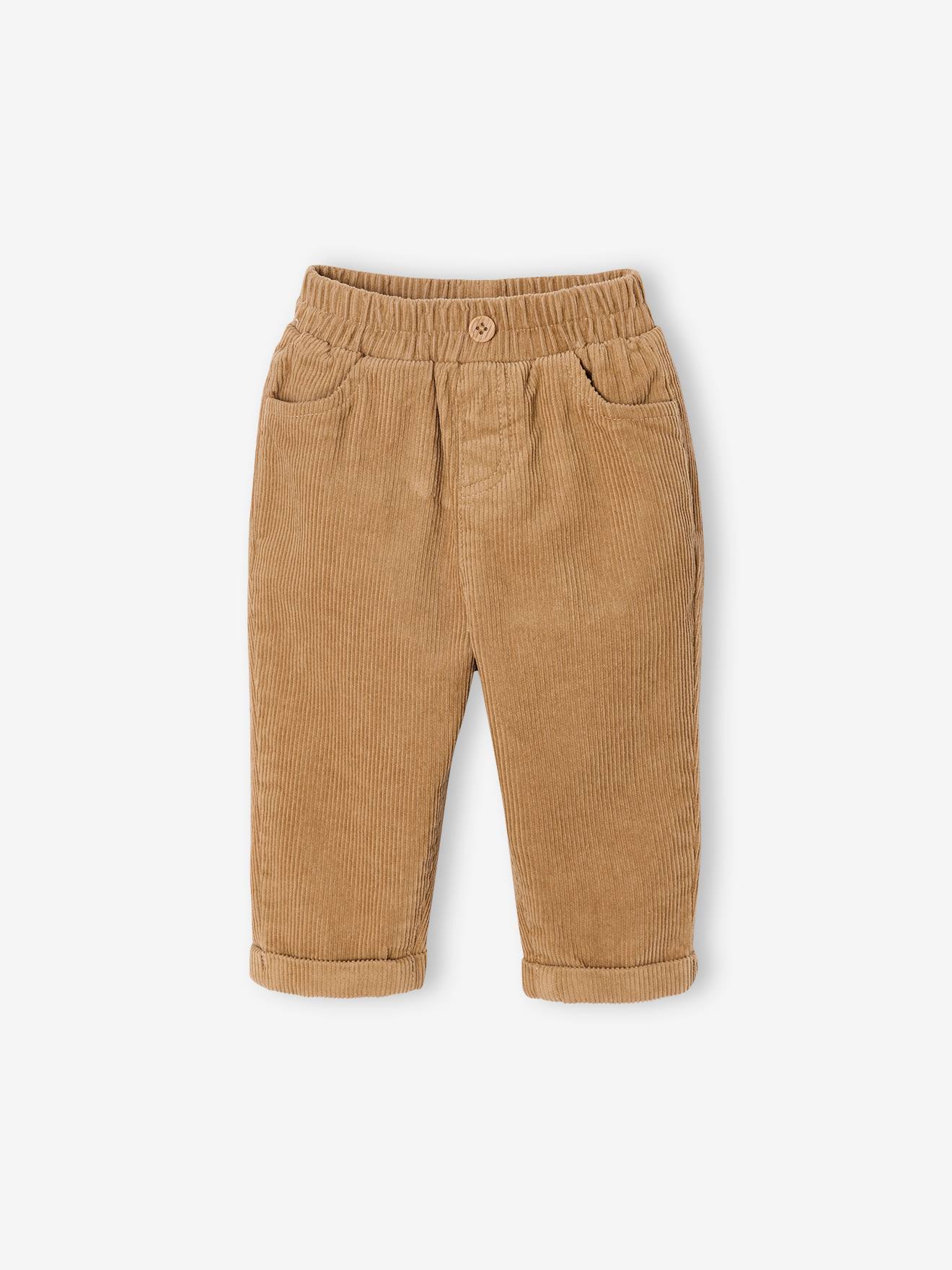 Corduroy babybroek karamel afbeelding