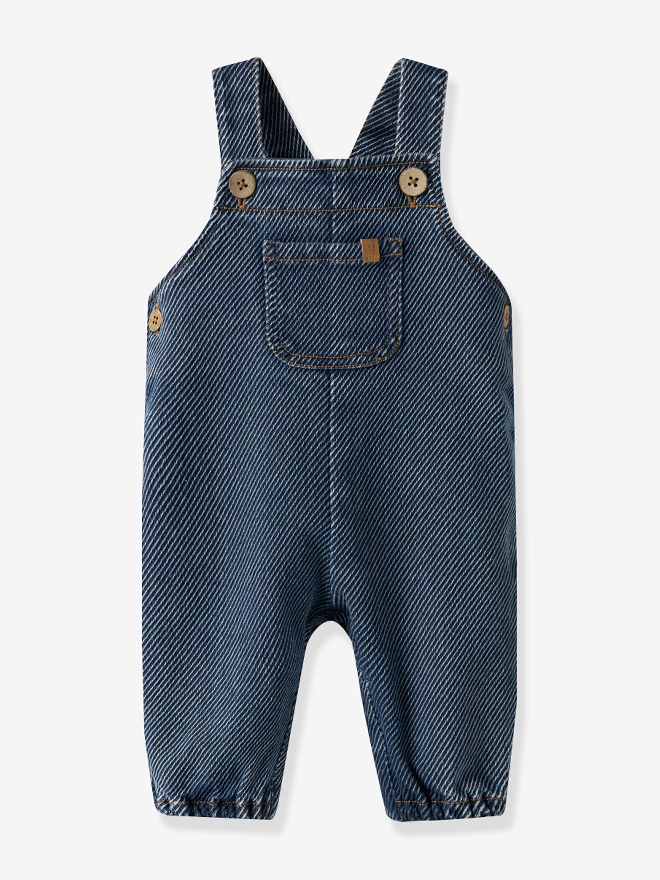 Salopet van jeans voor baby baggy fit LIL'ATELIER jeansblauw