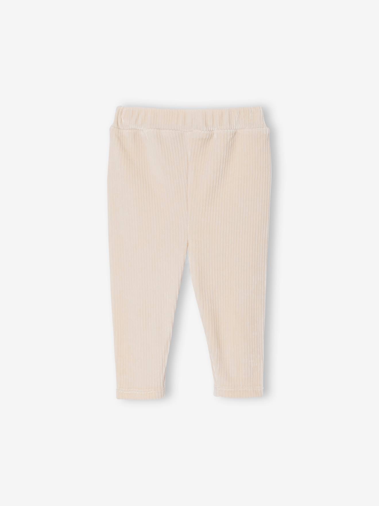 Babylegging in ribfluweel vanille afbeelding