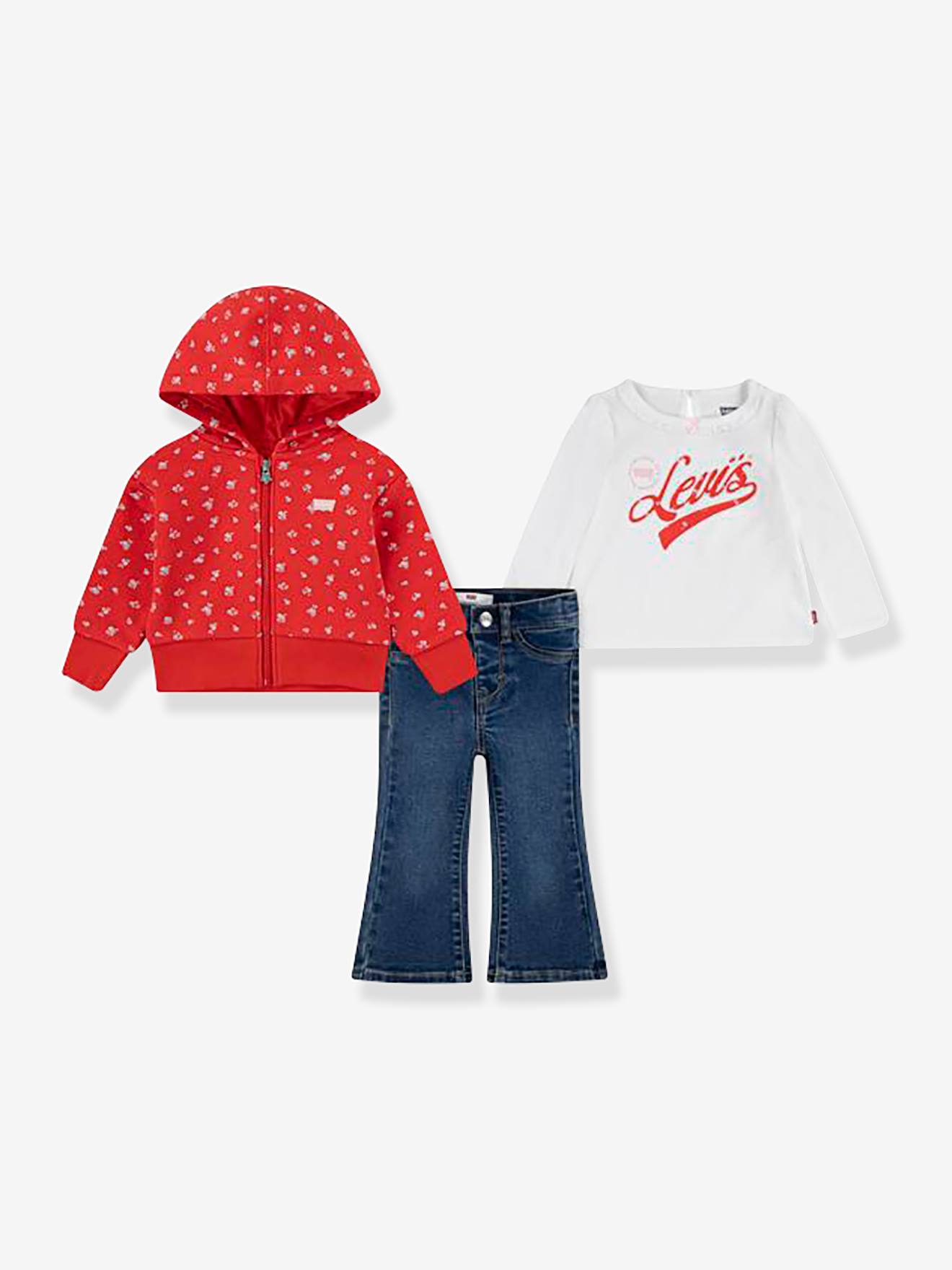 3-delige babyset LEVI'S® wit afbeelding