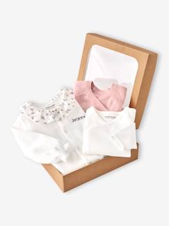 Baby-Body-Babypakje 3-delige set in effen tricot vestje + babyslaappakje + body