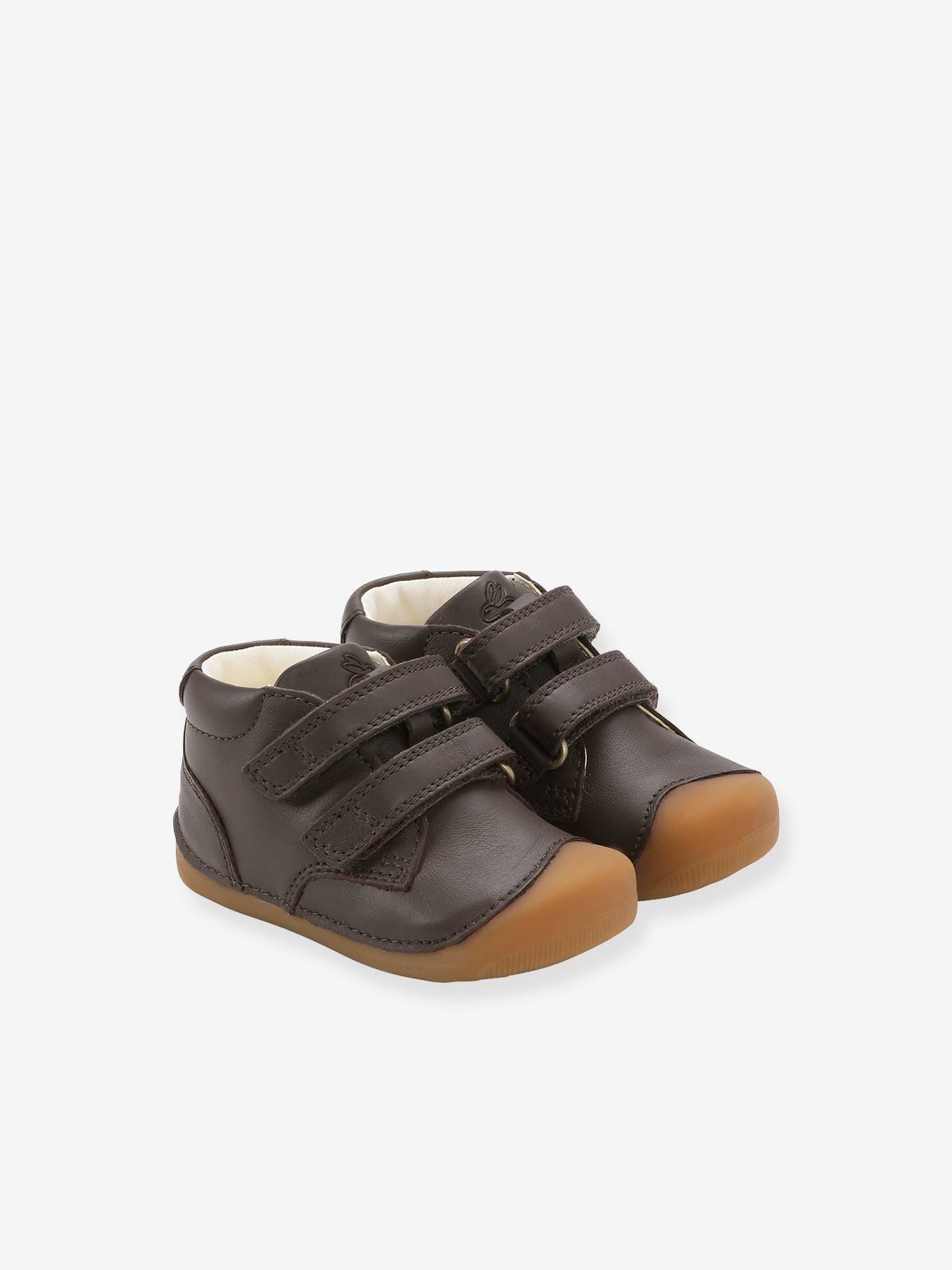 Boots eerste stapjes PETIT baby BUNDGAARD voering plantaardig gelooid leer chocoladebruin