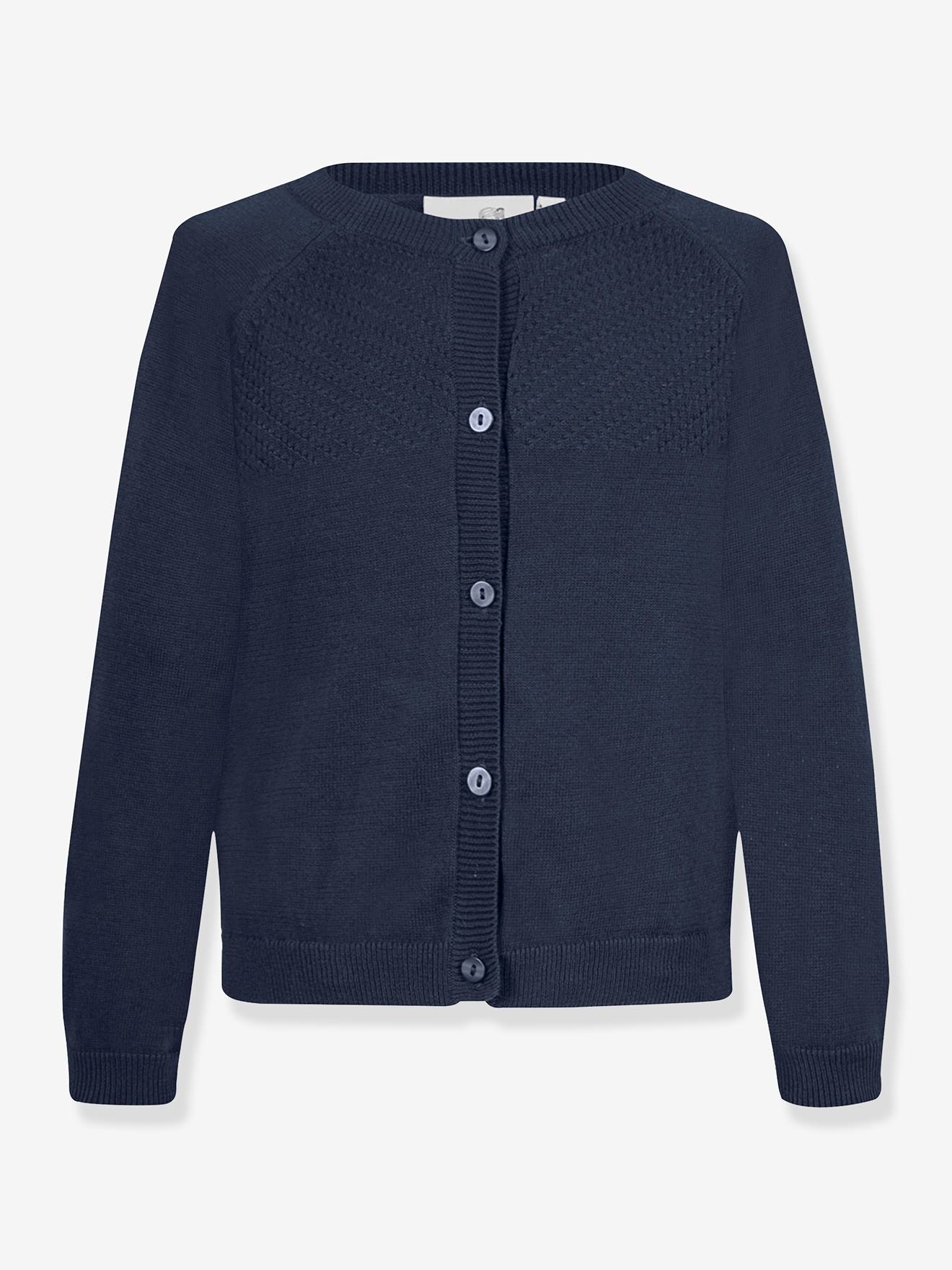 Fijngebreid vestje HAPPY GIRLS Meisjes Knopen marineblauw
