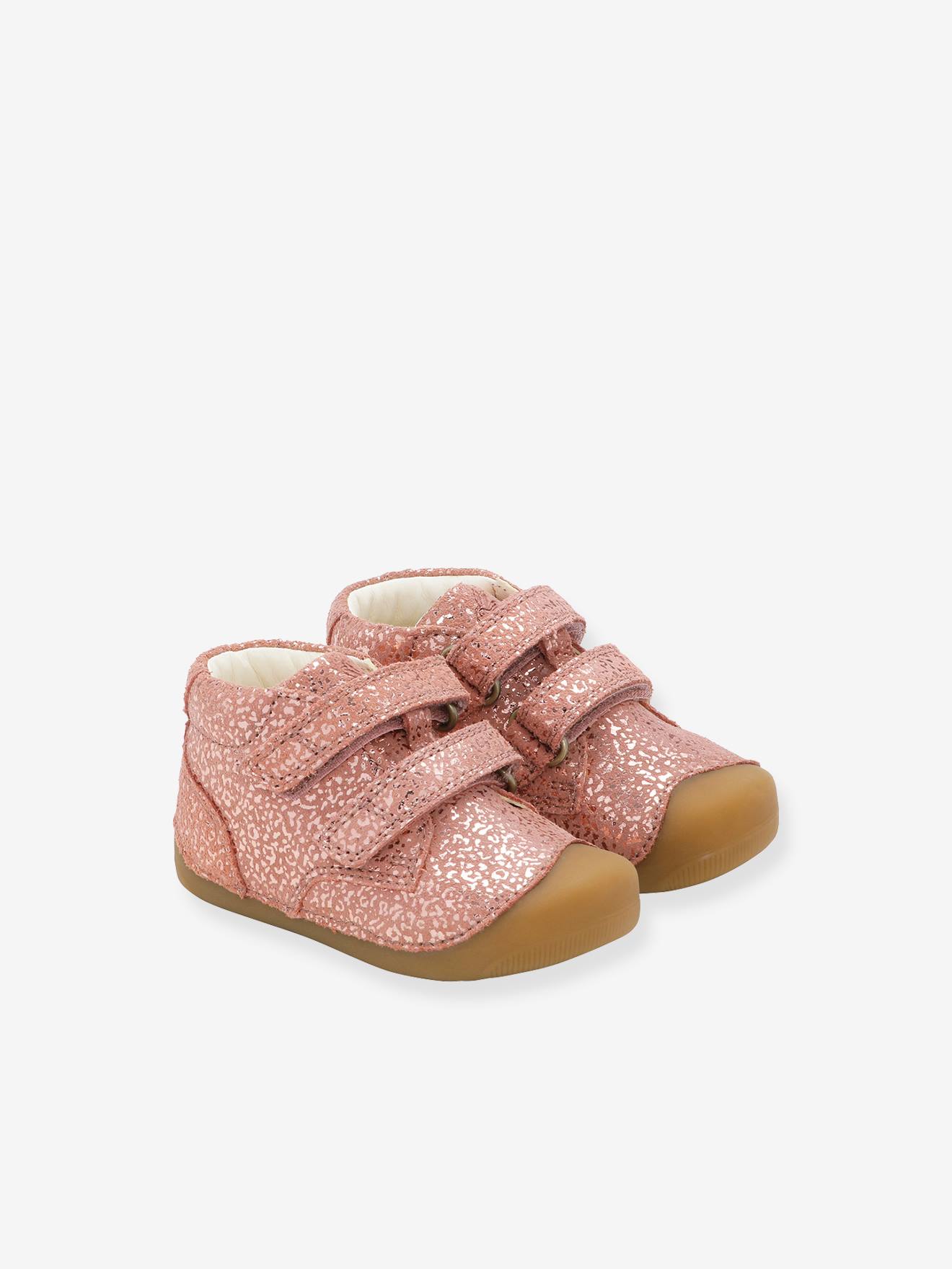 Boots eerste stapjes PETIT baby BUNDGAARD voering plantaardig gelooid leer snoepjesroze