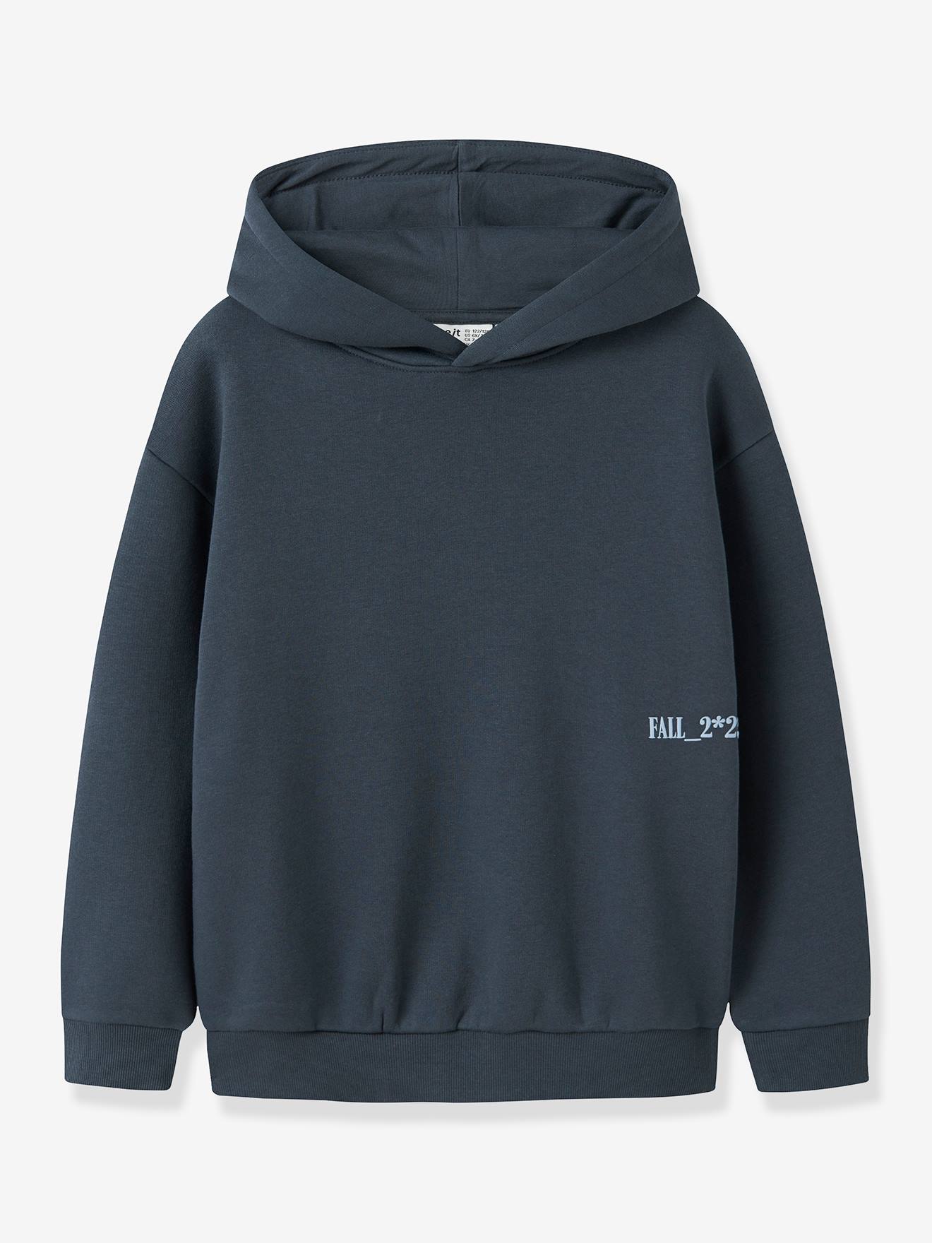 T-shirt gerecycled katoen jongen donkerblauw afbeelding