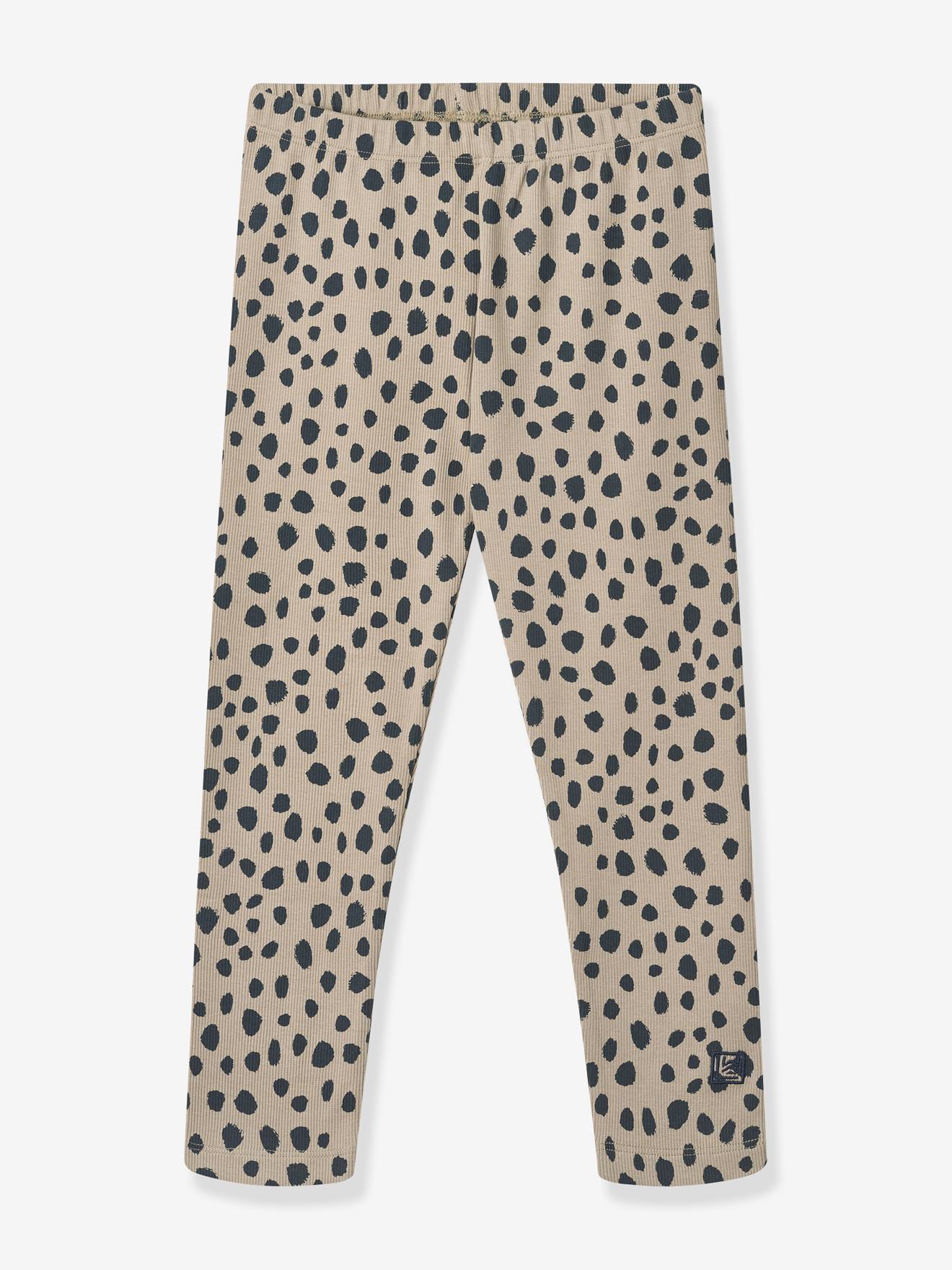 Marien rib legging voor meisjes beige afbeelding