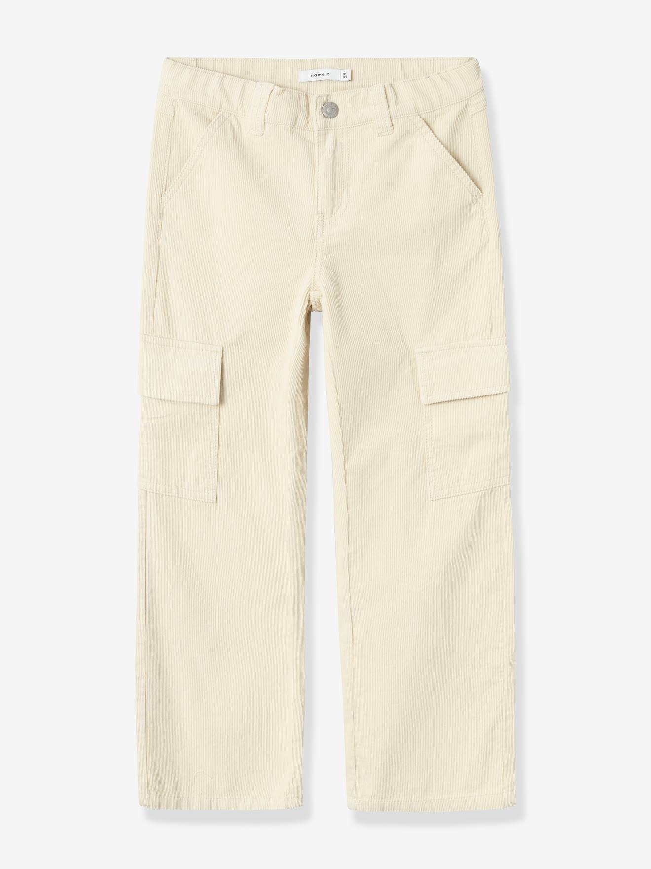 Meisjeskleding van katoen zandbeige afbeelding