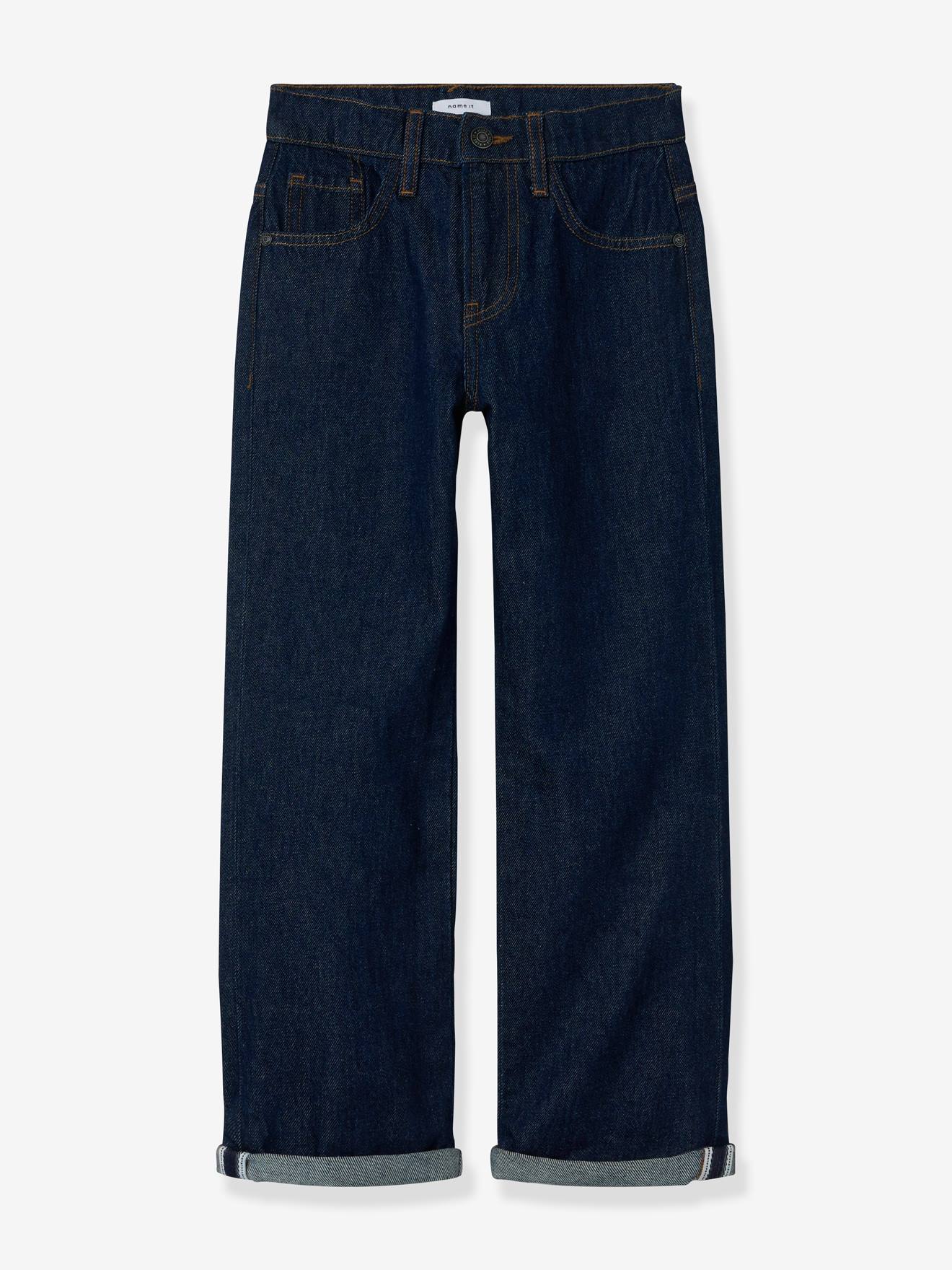 Pyjama katoen jongen blauwzwart denim afbeelding