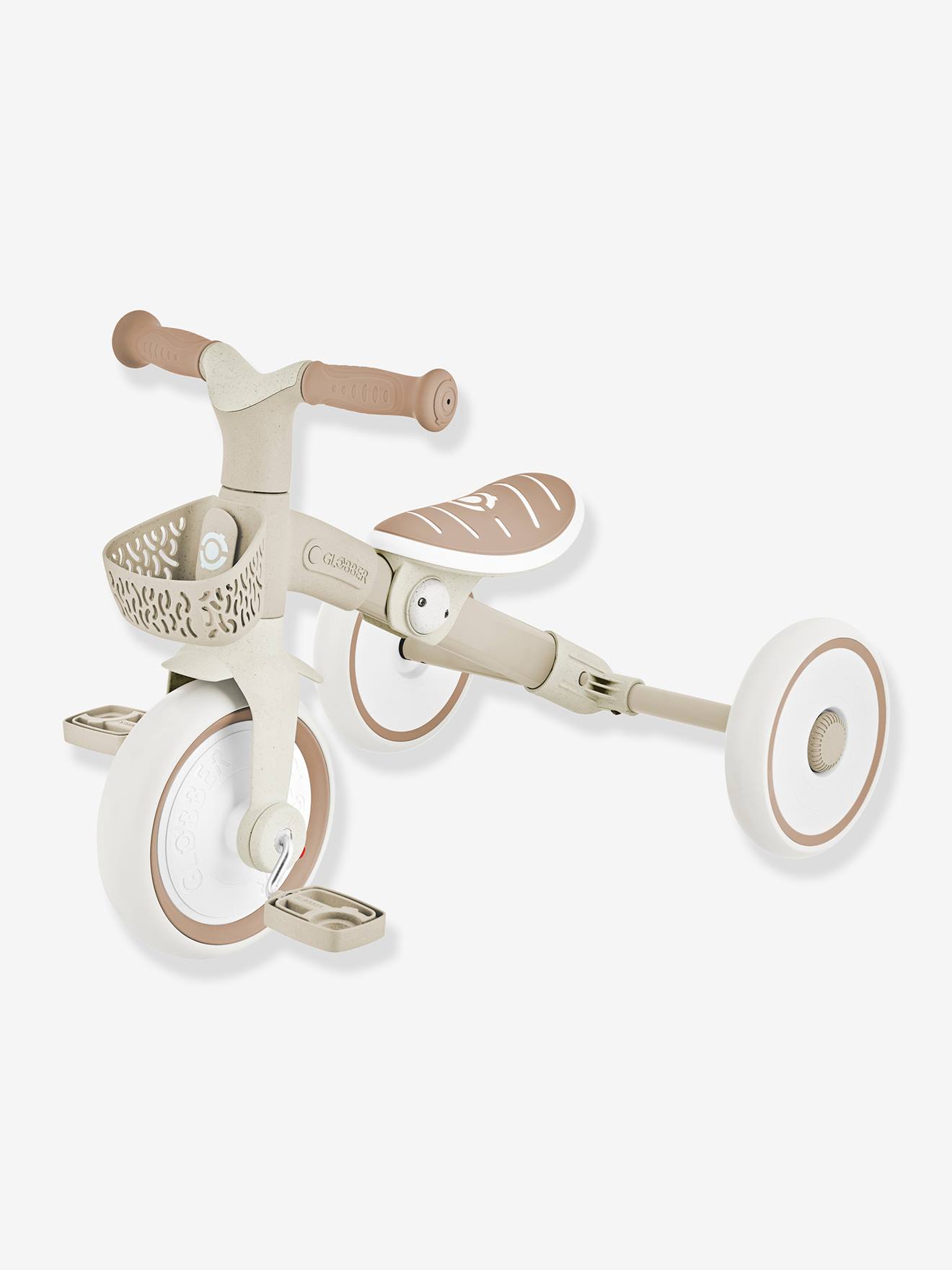 2-in-1 lerende driewieler - GLOBBER taupe afbeelding