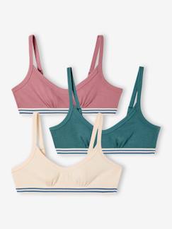 Meisje-Set van 3 beha's voor meisjes, effen JONEN