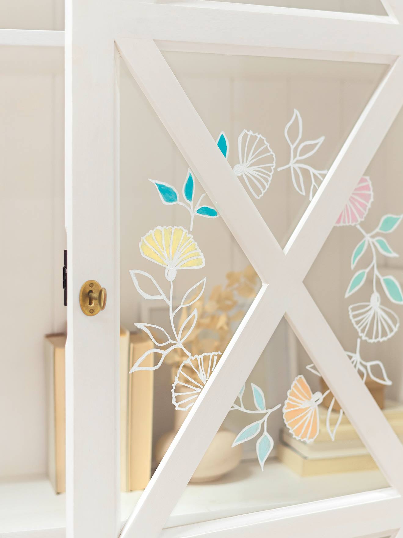 Sjablonen voor ramen met krijtmarkers BLOOM & GROW Premium folia meerkleurig afbeelding