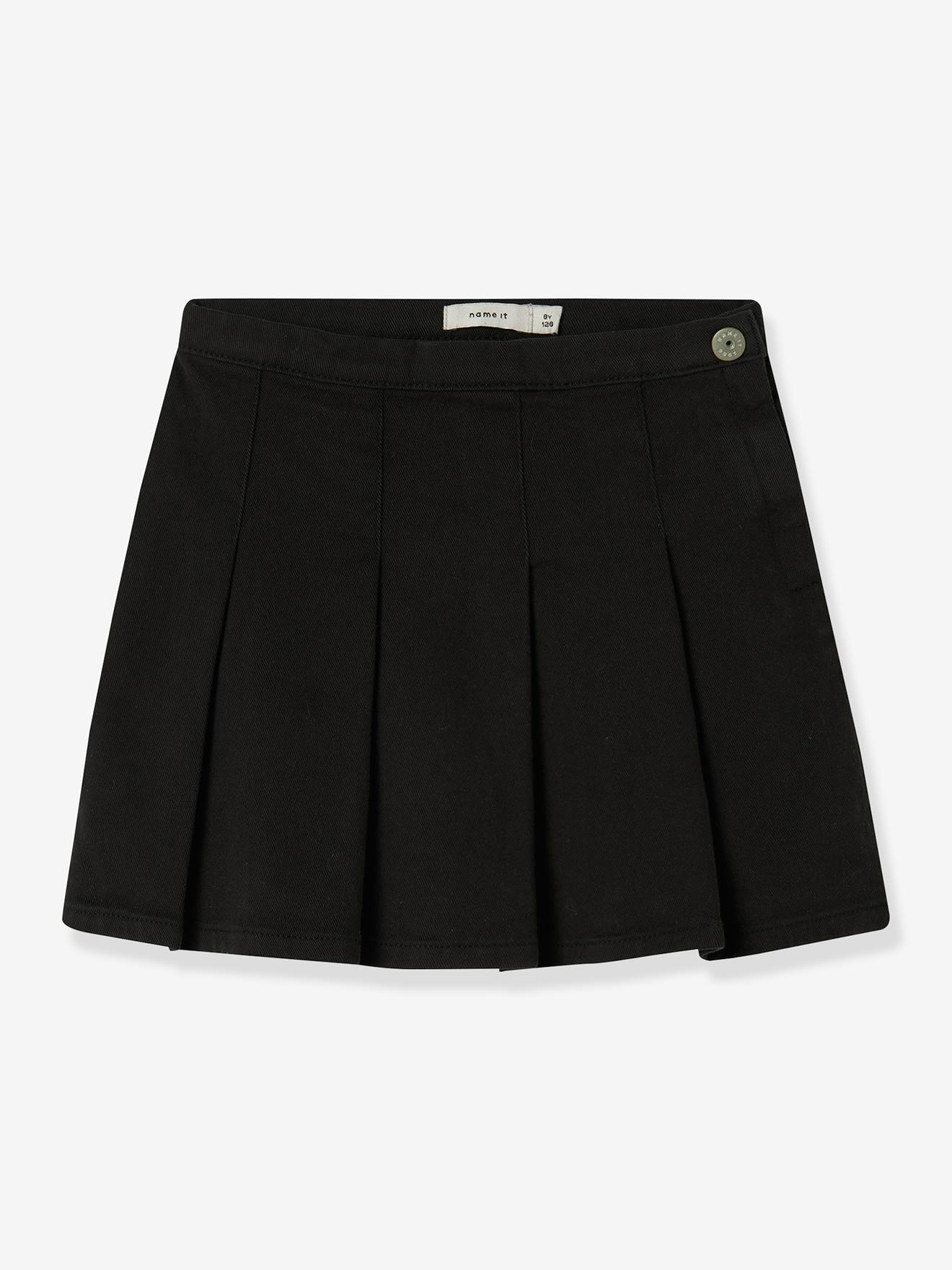 Body van gerecycled katoen voor meisjes zwart afbeelding