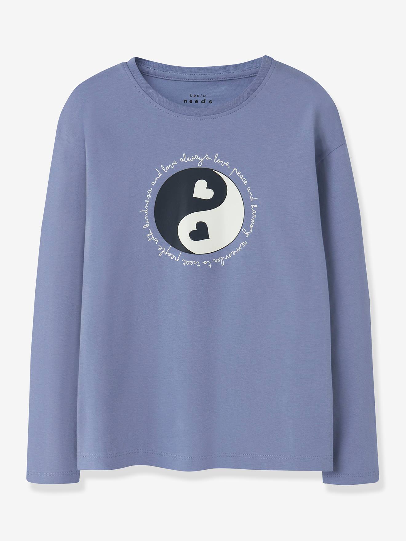 Biologisch katoen meisjes jurk licht ijsblauw afbeelding