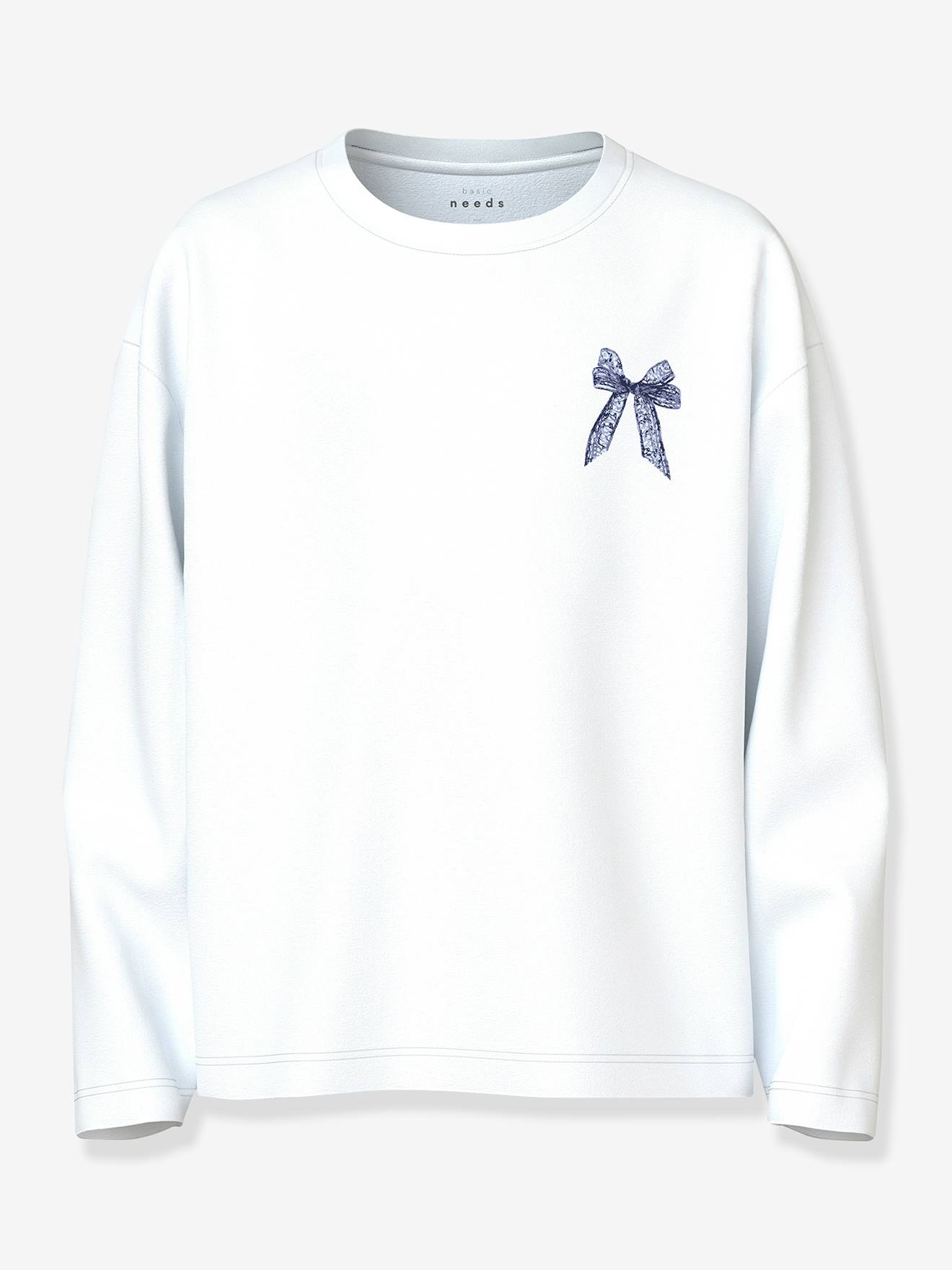 Biologisch katoen meisjes jurk licht wit afbeelding