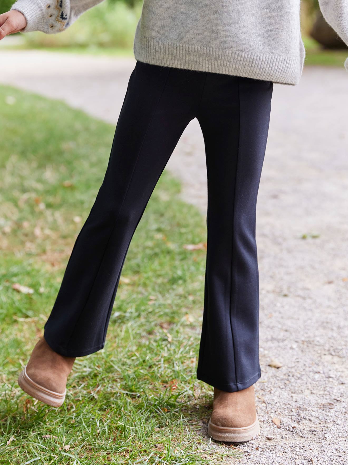 Flared meisjeslegging zwart afbeelding