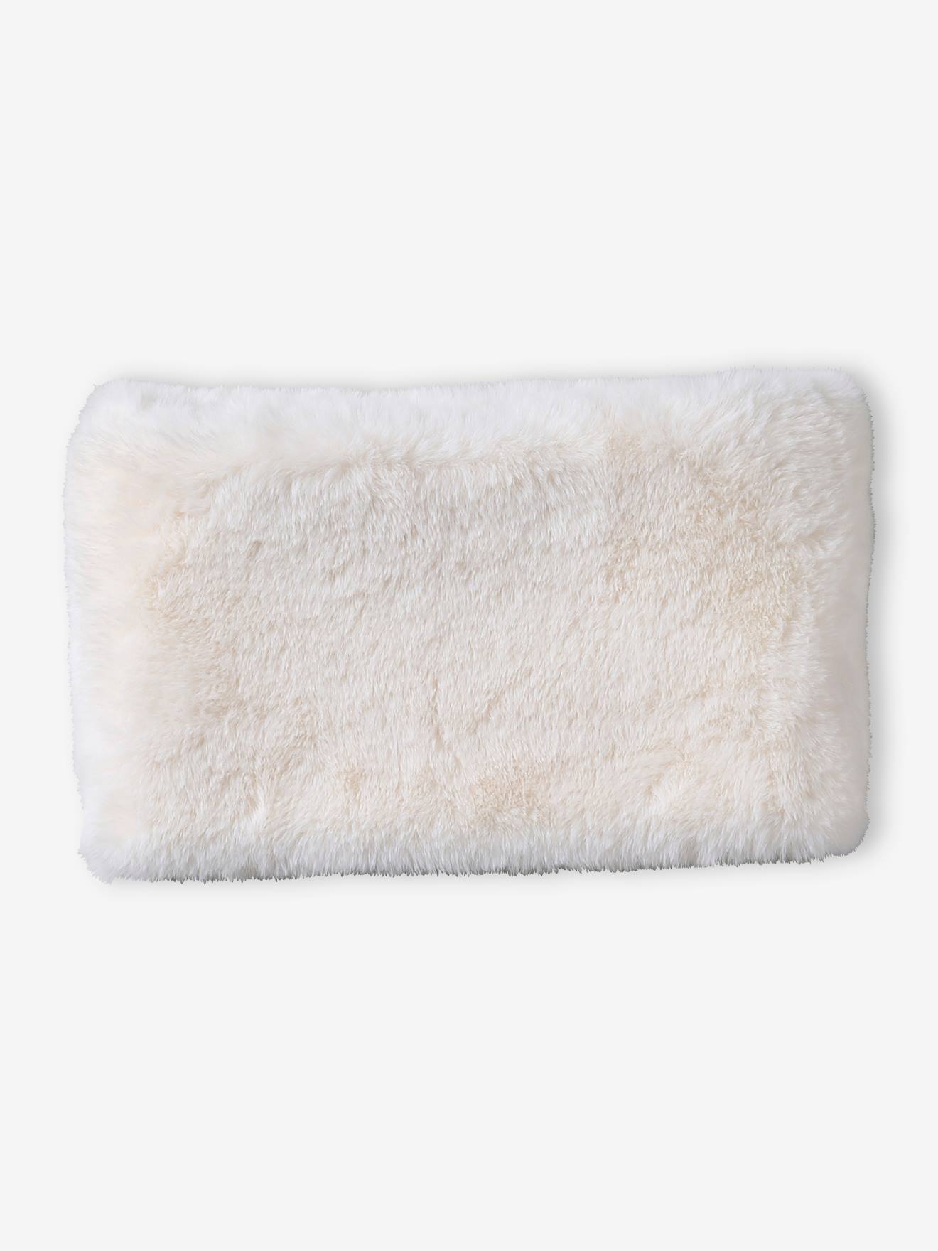Meisjes snood van sherpa ecru
