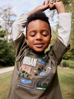 T-shirt met 2-in-1 effect voor jongens  - vertbaudet enfant