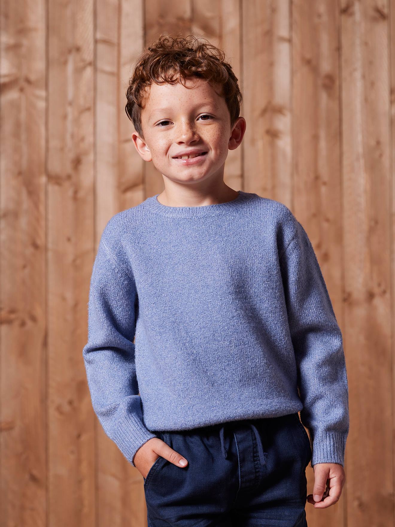 Jongenstruin BASICS in schuimsteek gemêleerd blauw afbeelding